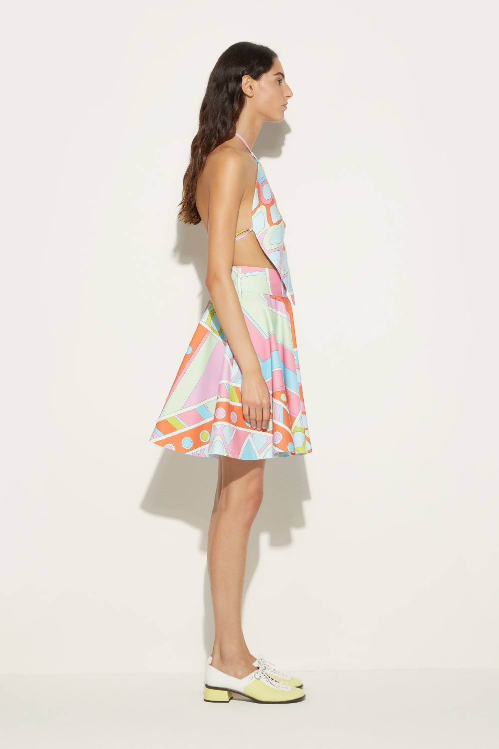 Pucci Top a goccia con stampa Vivara 2025