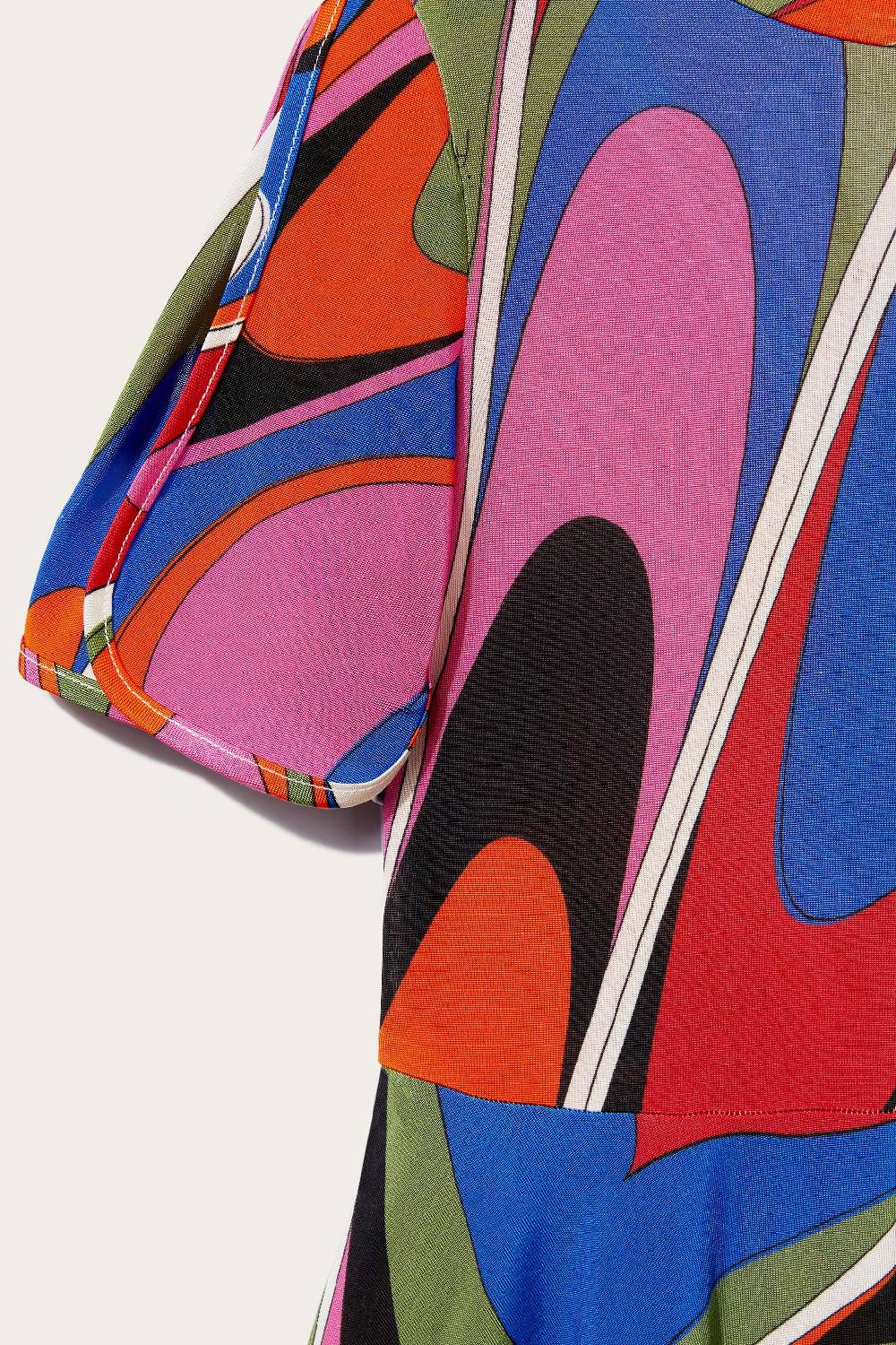 Pucci Abito con stampa Onde Prezzo Ridotto