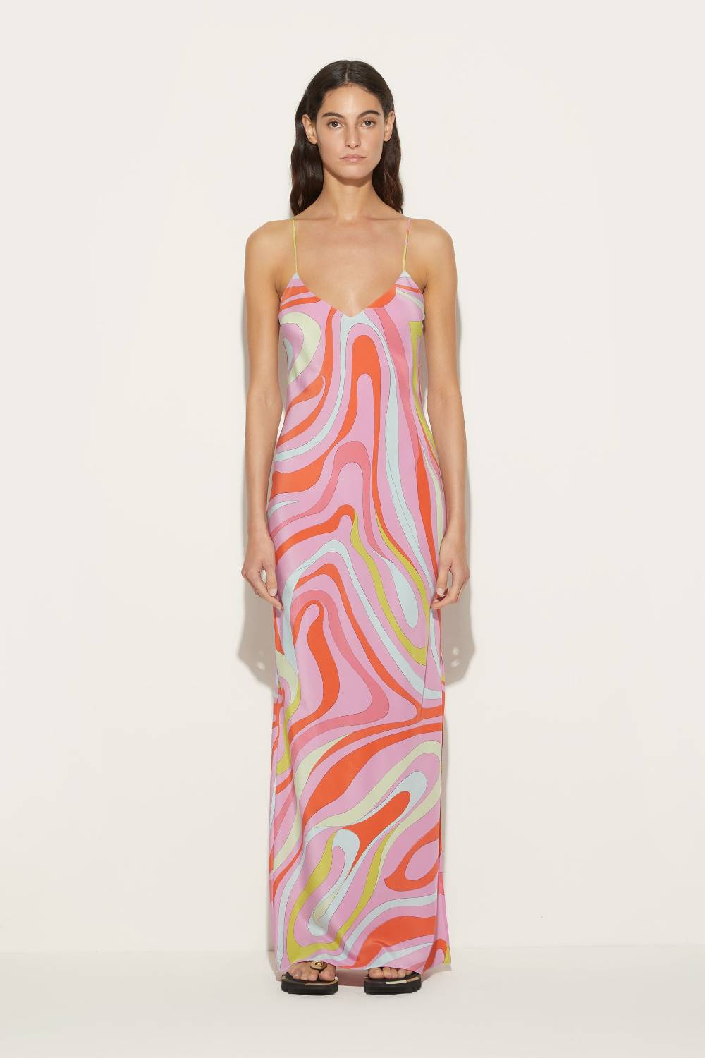 Pucci Abito in seta con stampa Marmo Black Friday