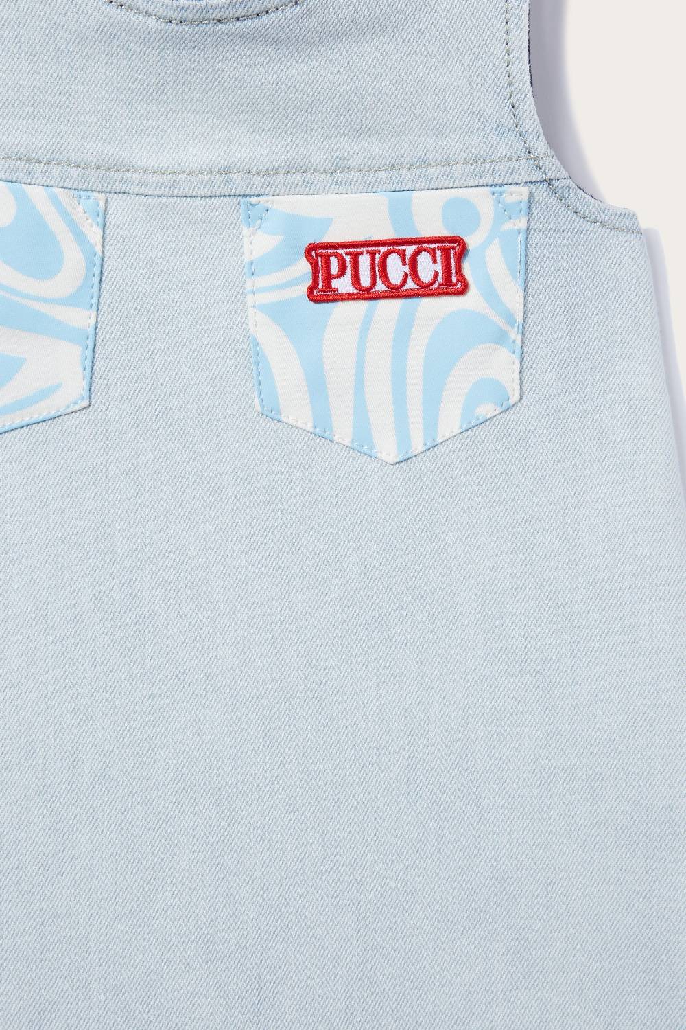 Pucci Abito in denim con inserti Marmo Offerte esclusive