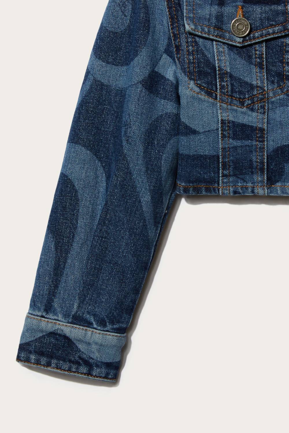 Pucci Marmo-Print Denim Jacket Nuovi prodotti
