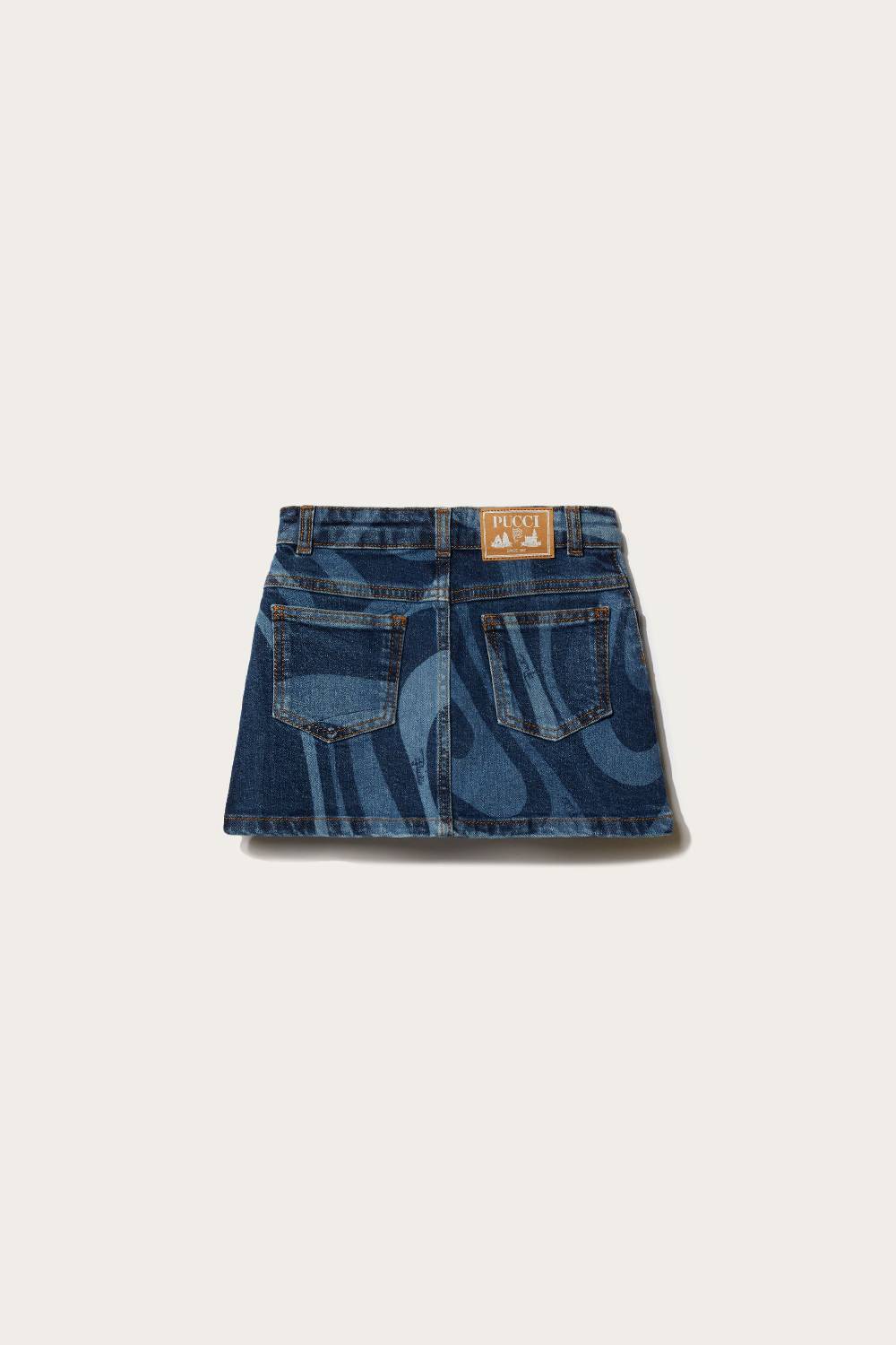 Pucci Marmo-Print Denim Skirt Offerte giornaliere