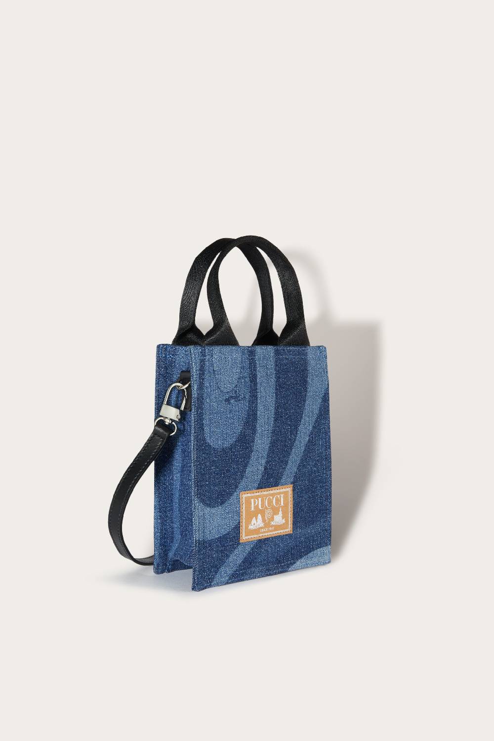 Pucci Marmo-Print Denim Tote Bag Enormi risparmi