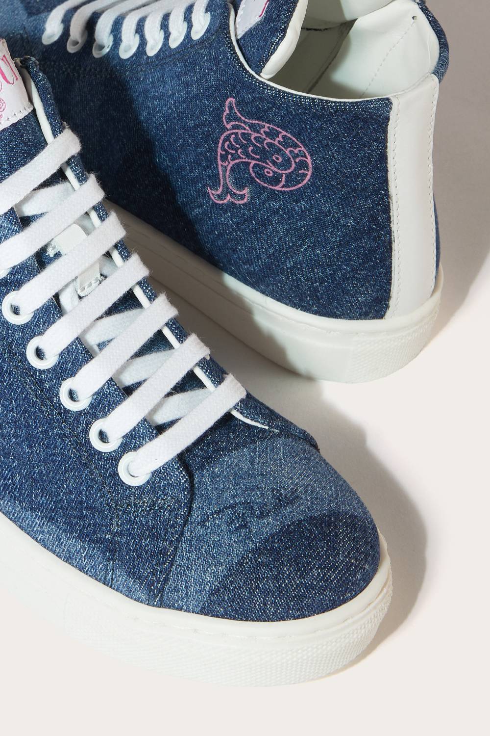 Pucci Marmo-Print Denim Sneakers Prezzo basso