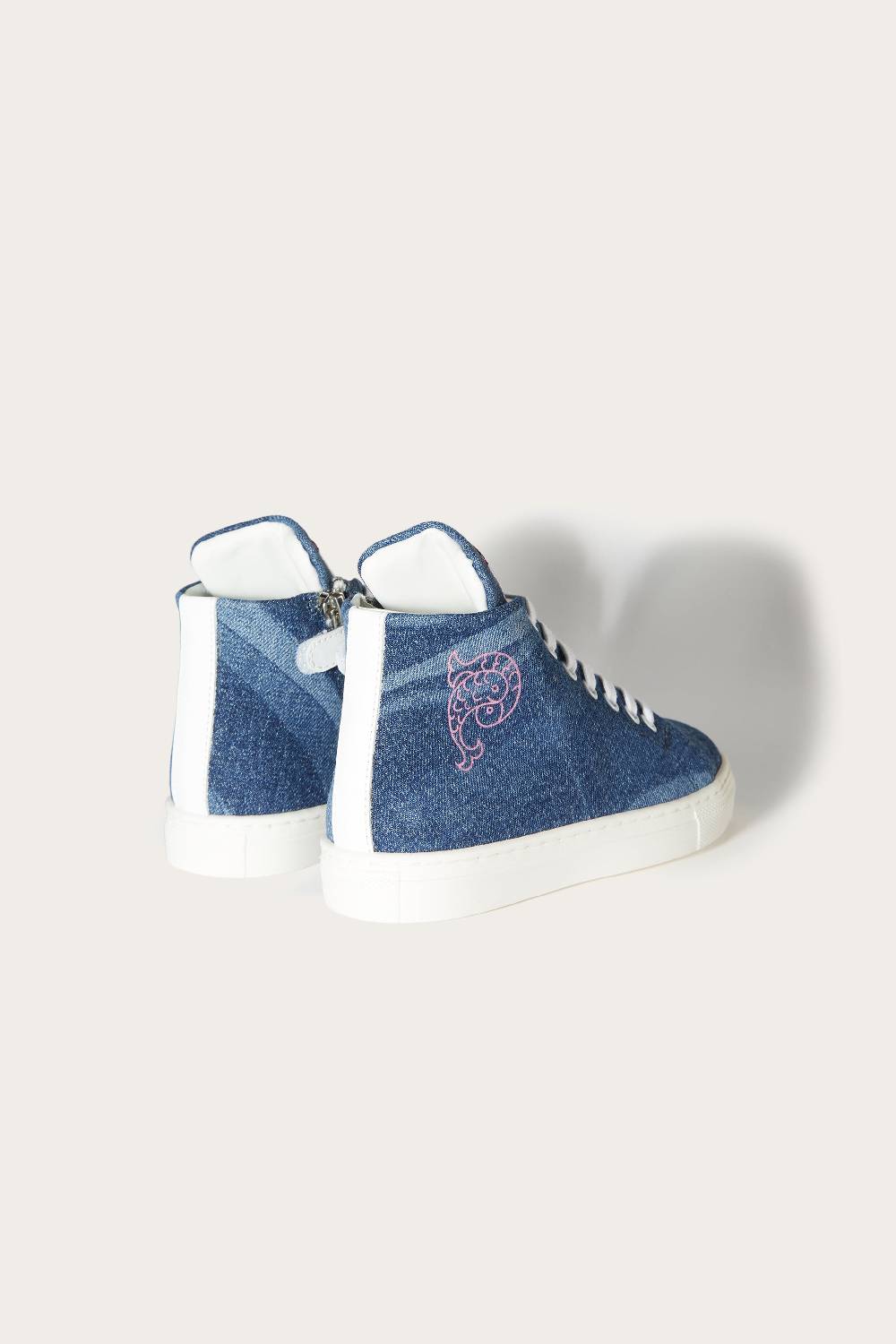 Pucci Marmo-Print Denim Sneakers Prezzo basso