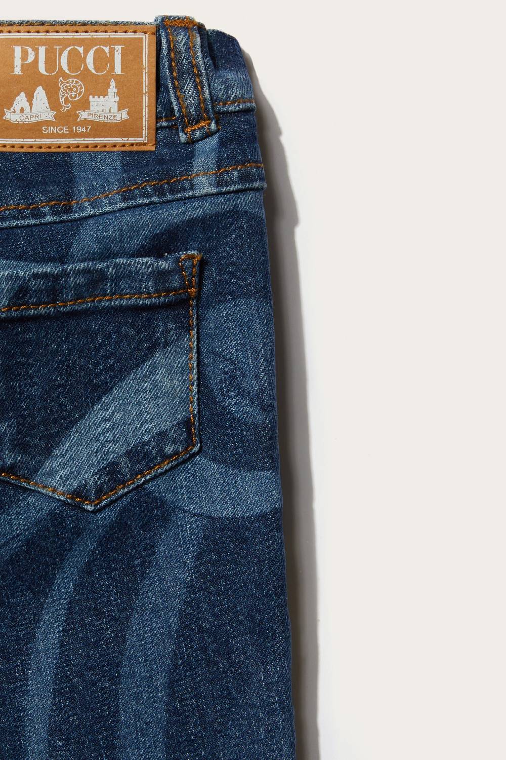 Pucci Marmo-Print Straight-Leg Jeans Rilascio limitato