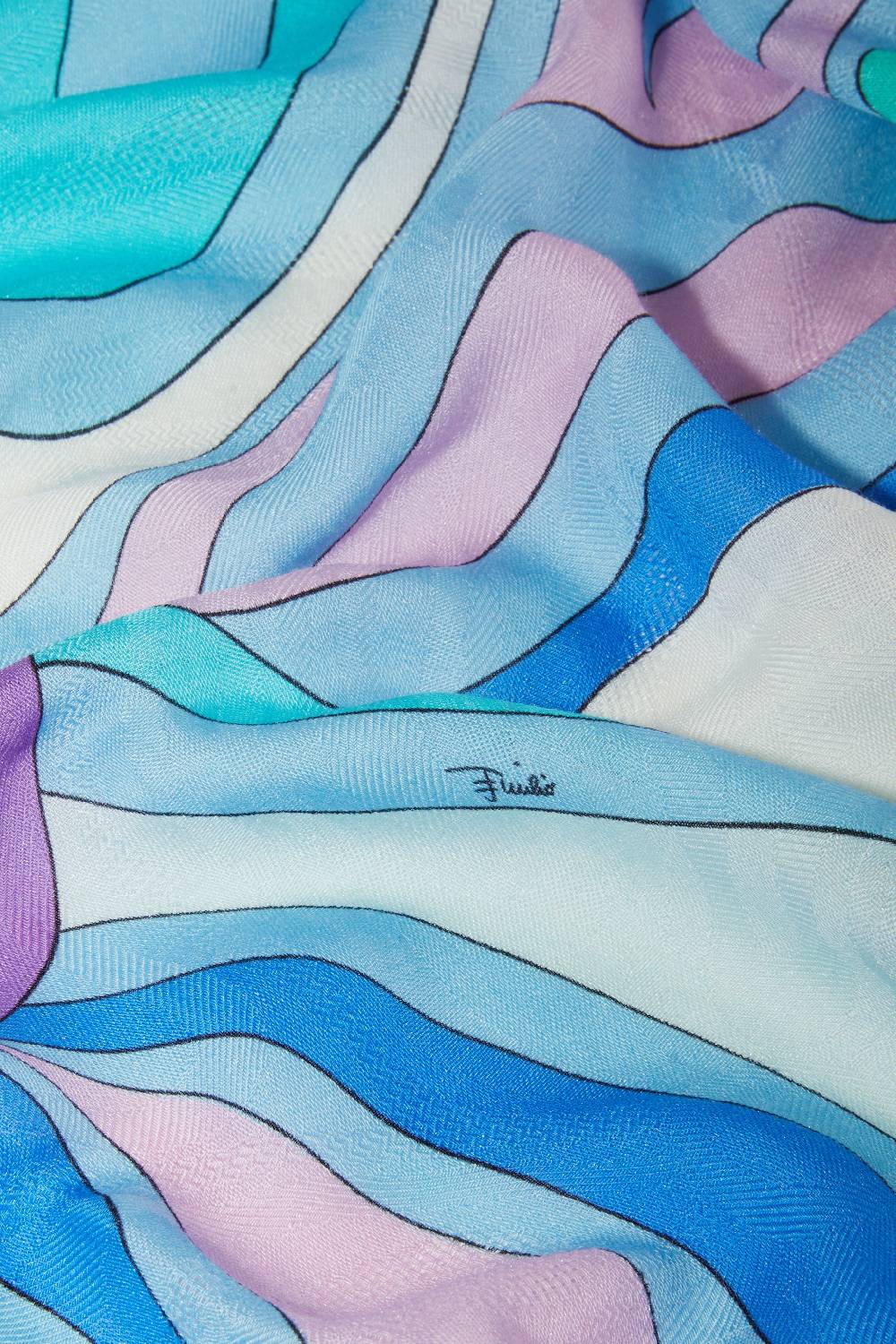 Pucci Foulard grande jacquard con motivo Marmo Offerta speciale della fabbrica