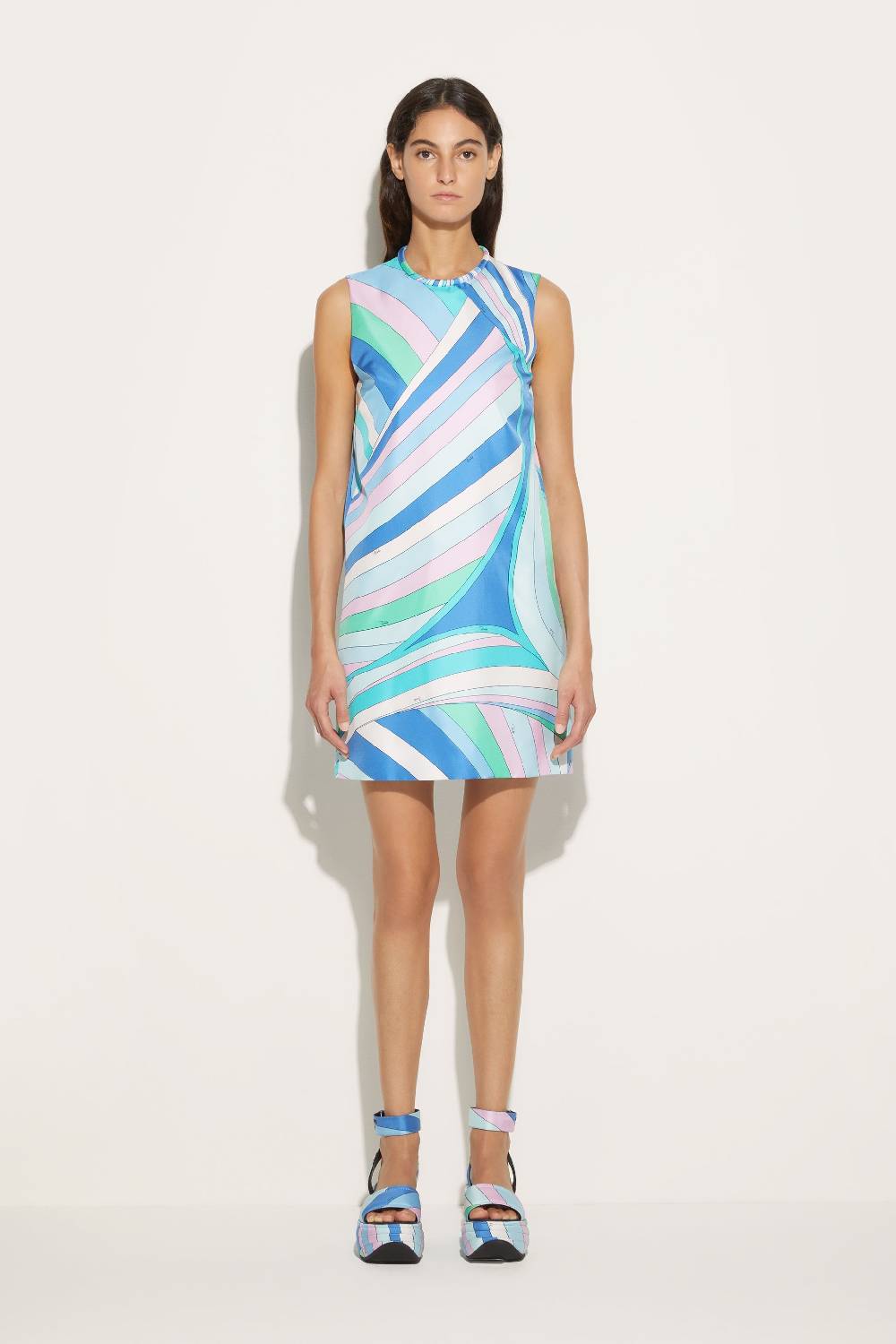 Pucci Mini abito in seta con stampa Iride Nuovo