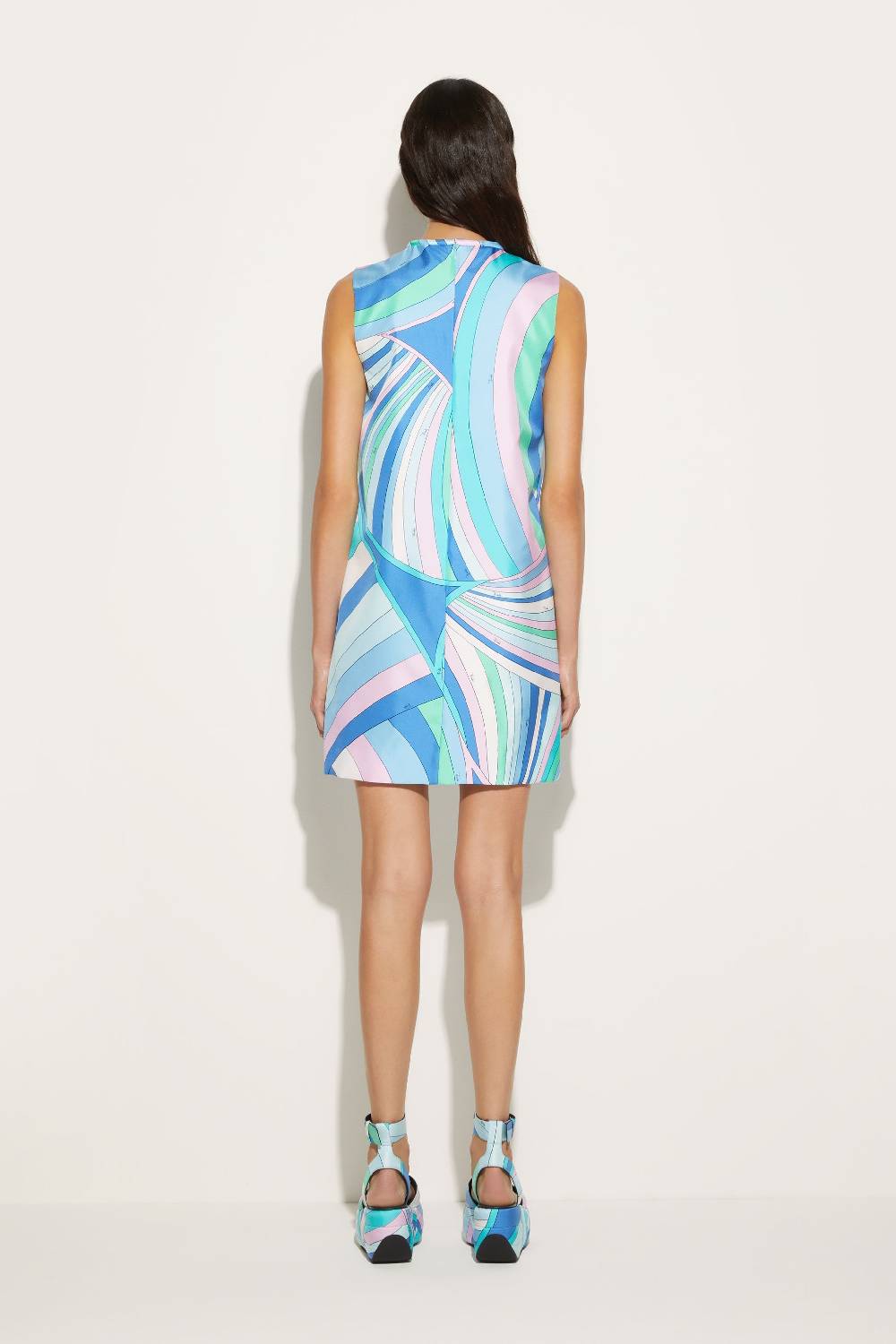 Pucci Mini abito in seta con stampa Iride Nuovo