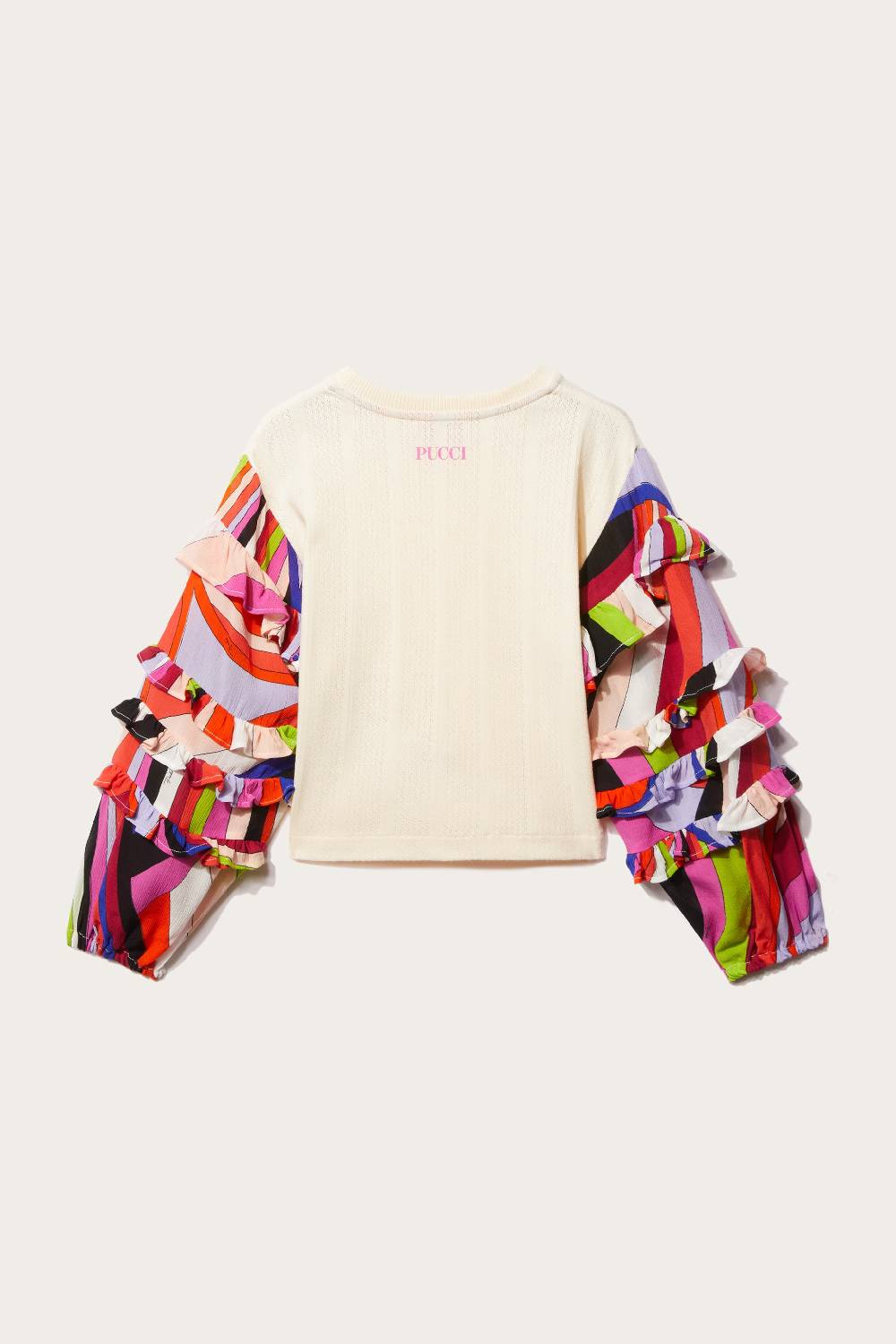 Pucci Iride-Print Crochet Top Shopping Online