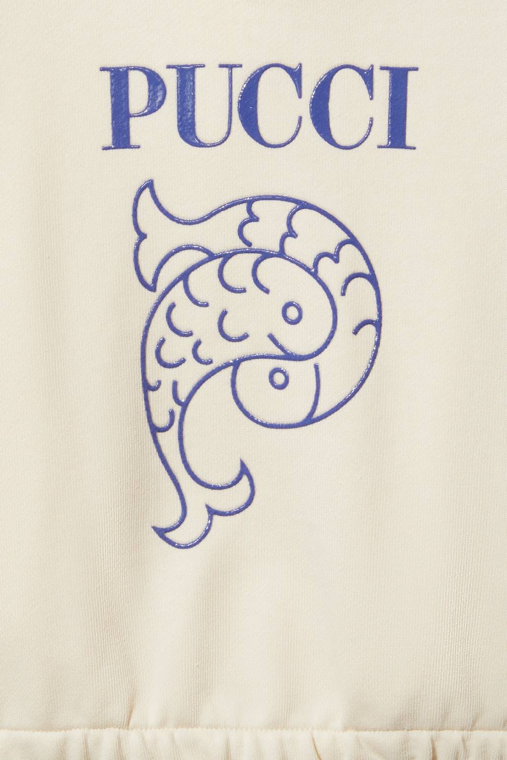 Pucci Logo-Print Cotton Hoodie Convenienza