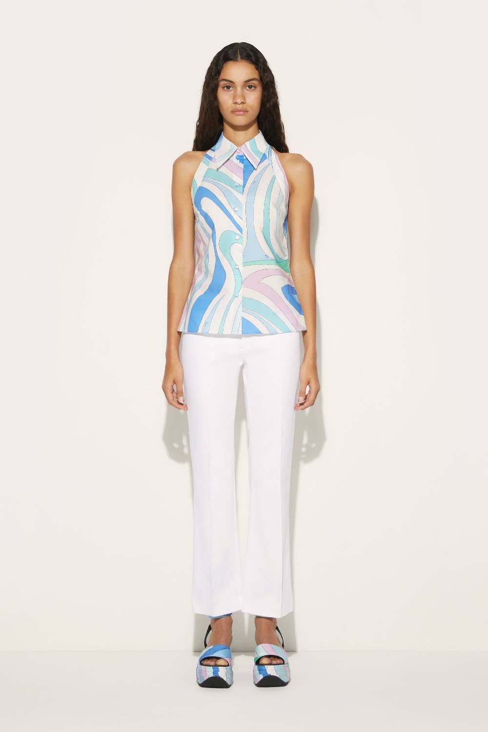 Pucci Camicia smanicata con stampa Marmo Hotsell