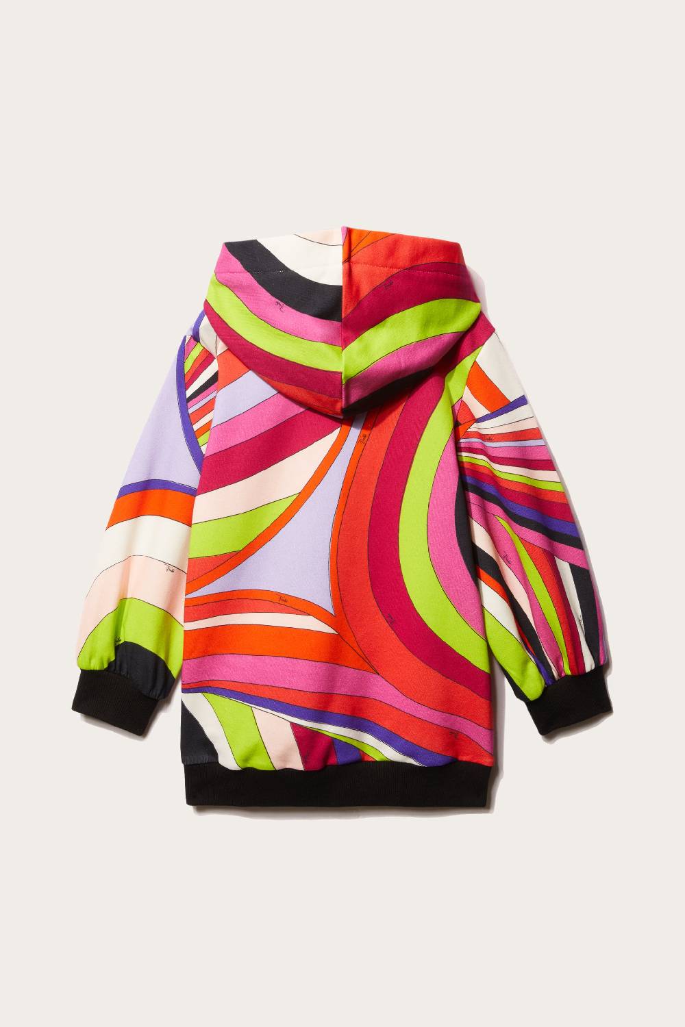 Pucci Iride-Print Cotton Hoodie Dress Vendite Flash