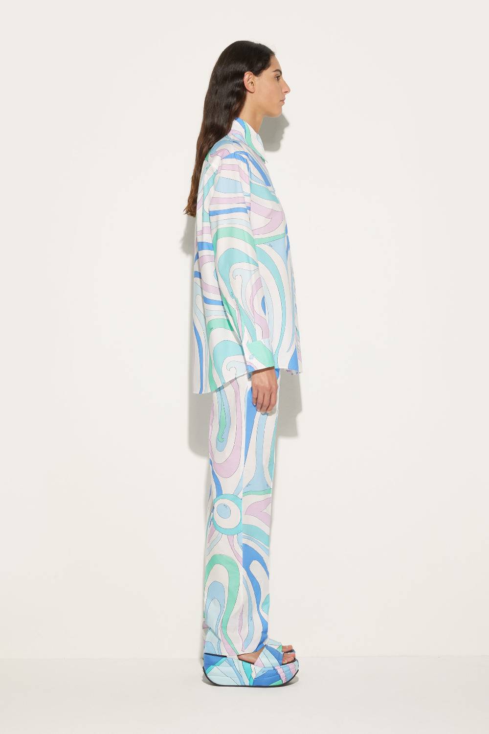 Pucci Camicia con stampa Marmo Grande vendita