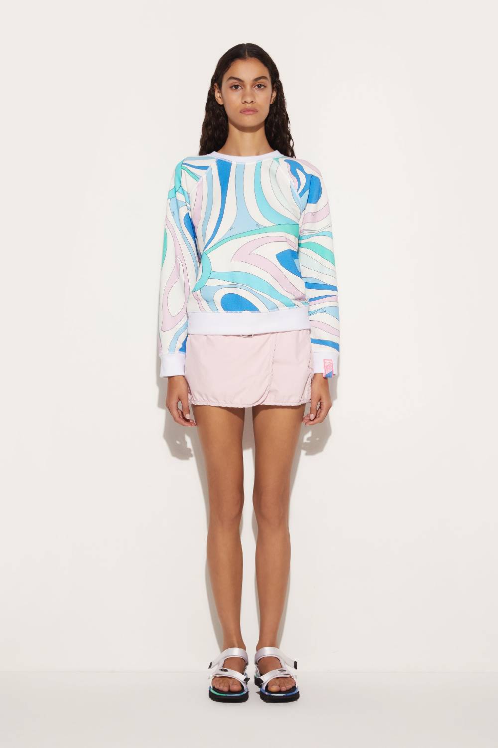 Pucci Felpa con stampa Marmo Fornitura limitata