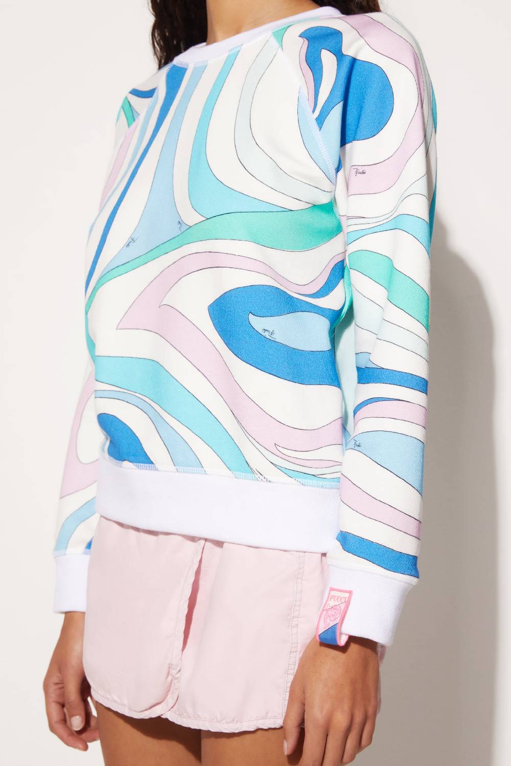 Pucci Felpa con stampa Marmo Fornitura limitata