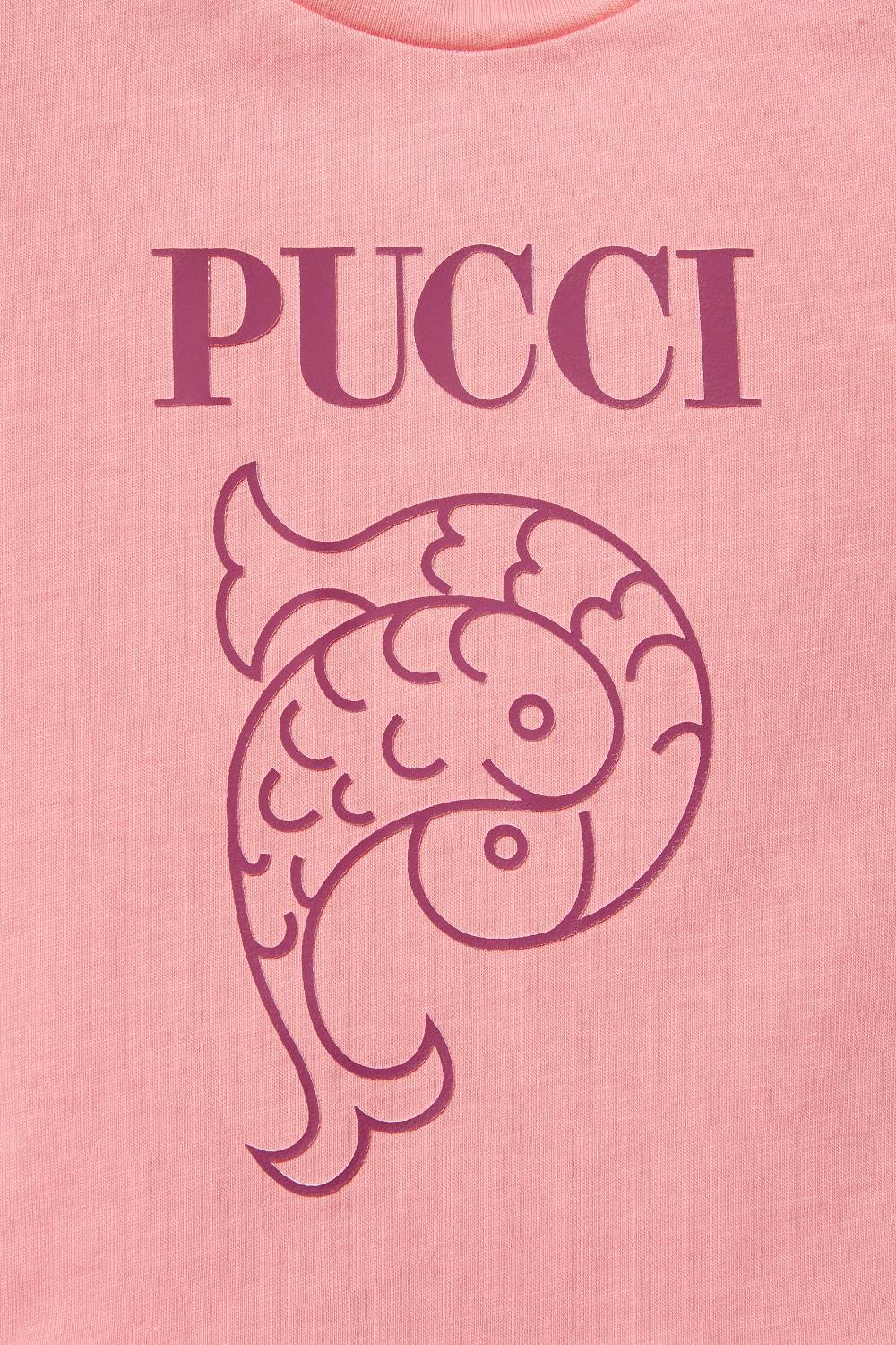 Pucci Logo-Print Cotton Dress Nuovi prodotti