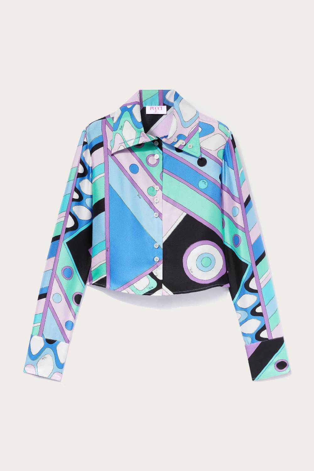 Pucci Camicia in seta con stampa Vivara Comprane uno, ottenene uno gratis