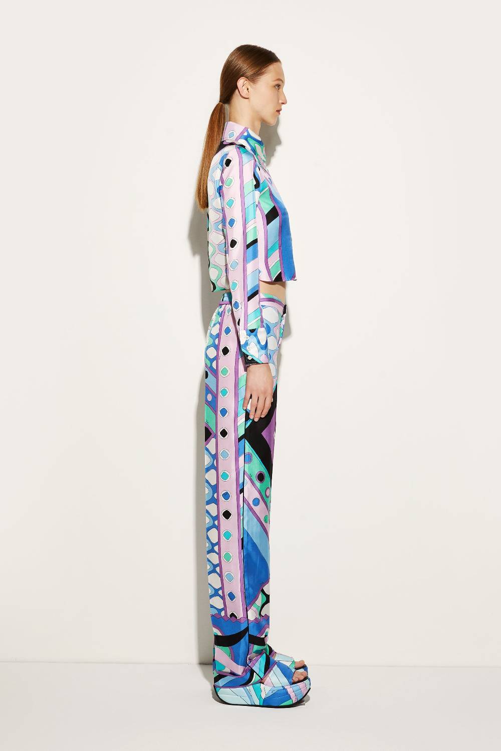 Pucci Camicia in seta con stampa Vivara Comprane uno, ottenene uno gratis