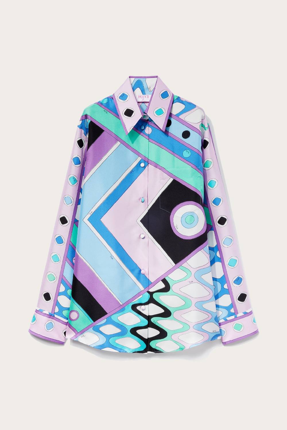 Pucci Camicia in seta con stampa Vivara Enormi risparmi