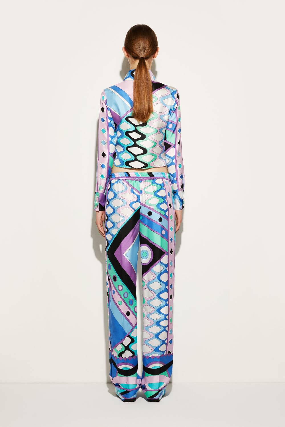 Pucci Pantaloni in seta con stampa Vivara Sconti VIP