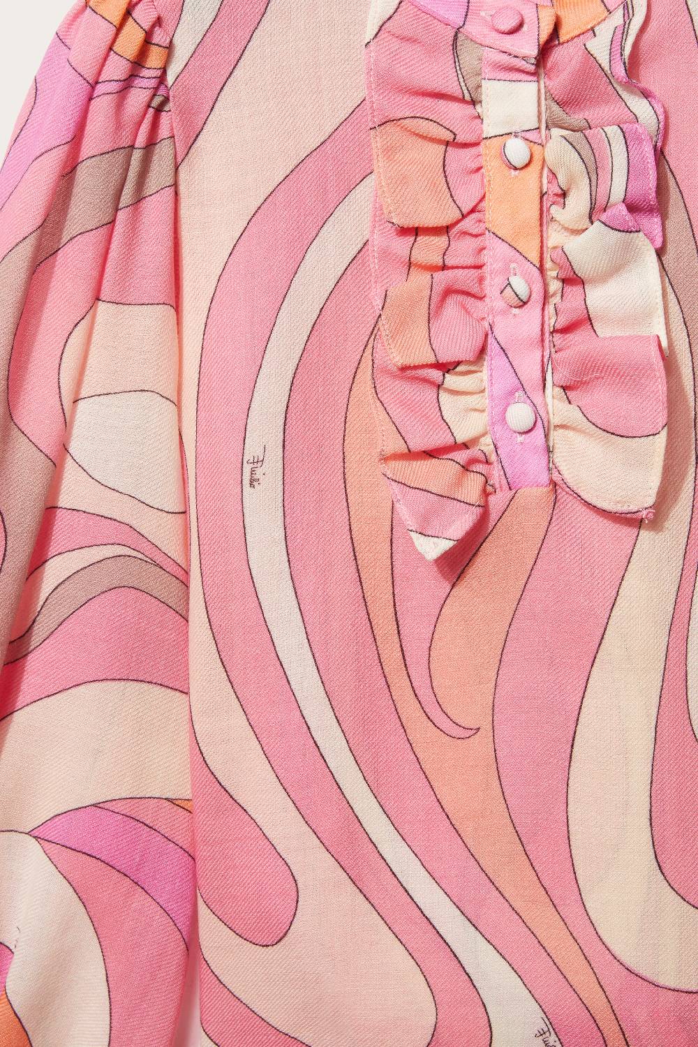 Pucci Marmo-Print Wool Top Latest stili
