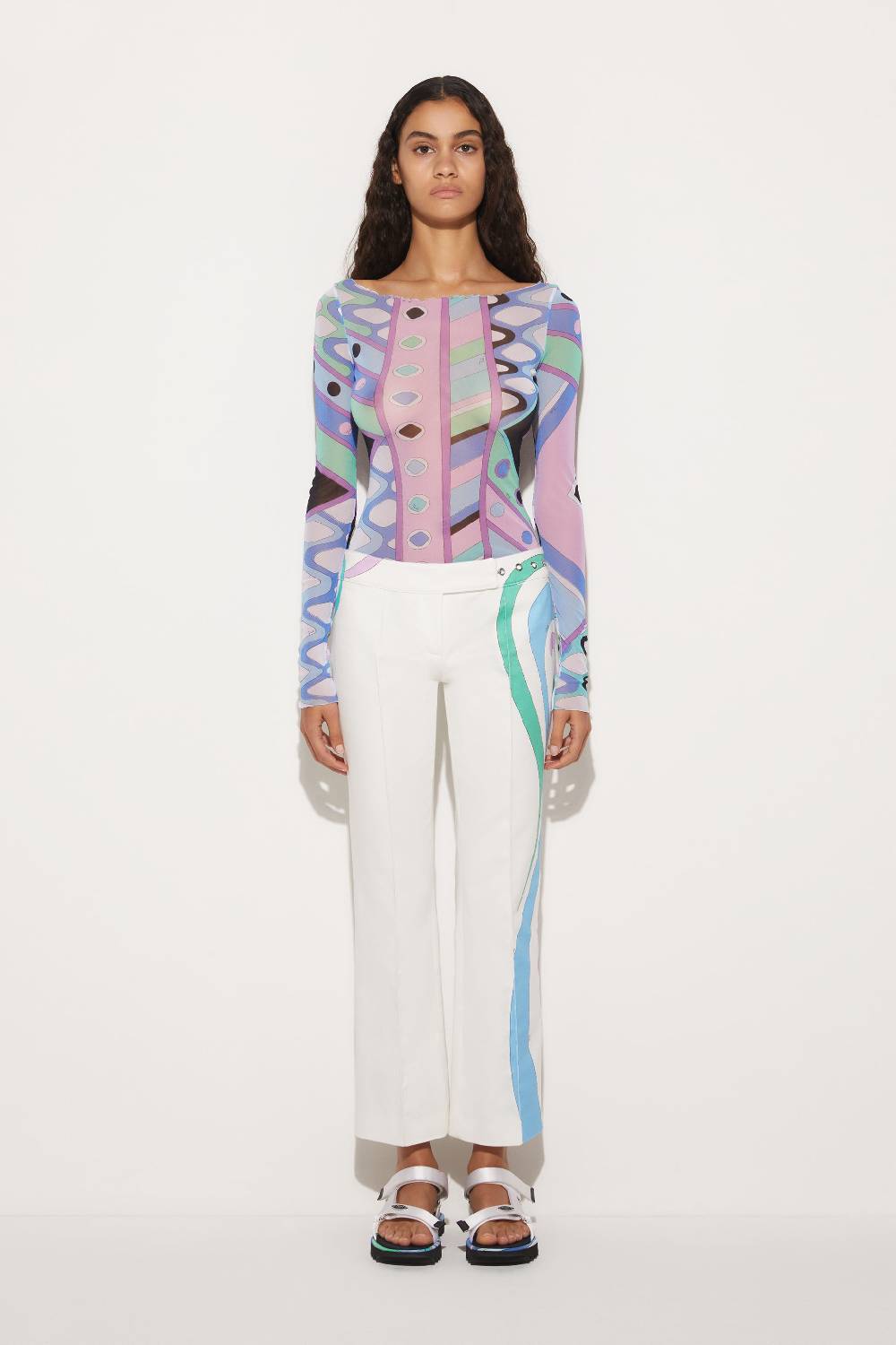 Pucci Top con stampa Vivara Sostegno trimestrale