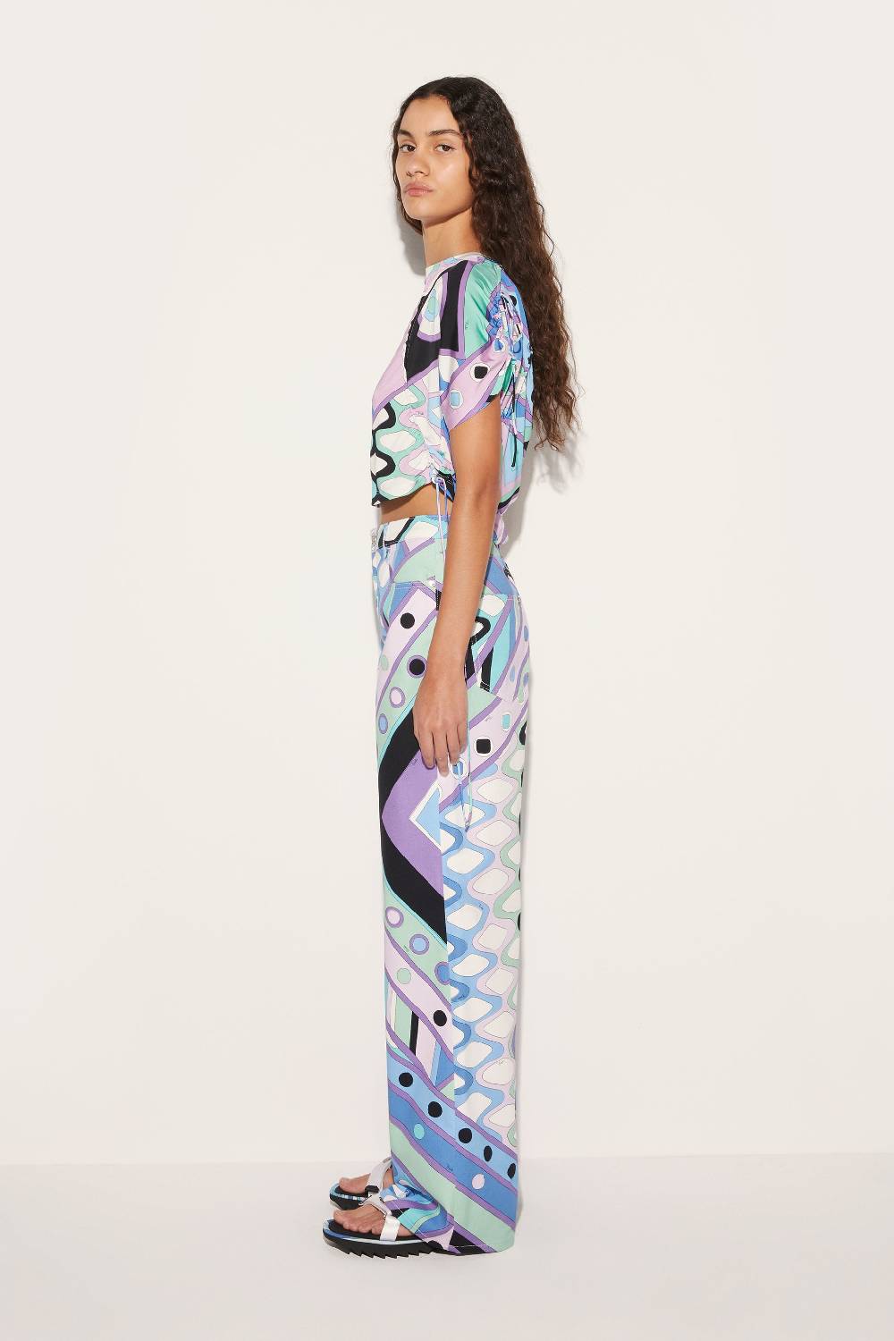 Pucci Pantaloni a gamba ampia con stampa Vivara Fino al 55% di sconto