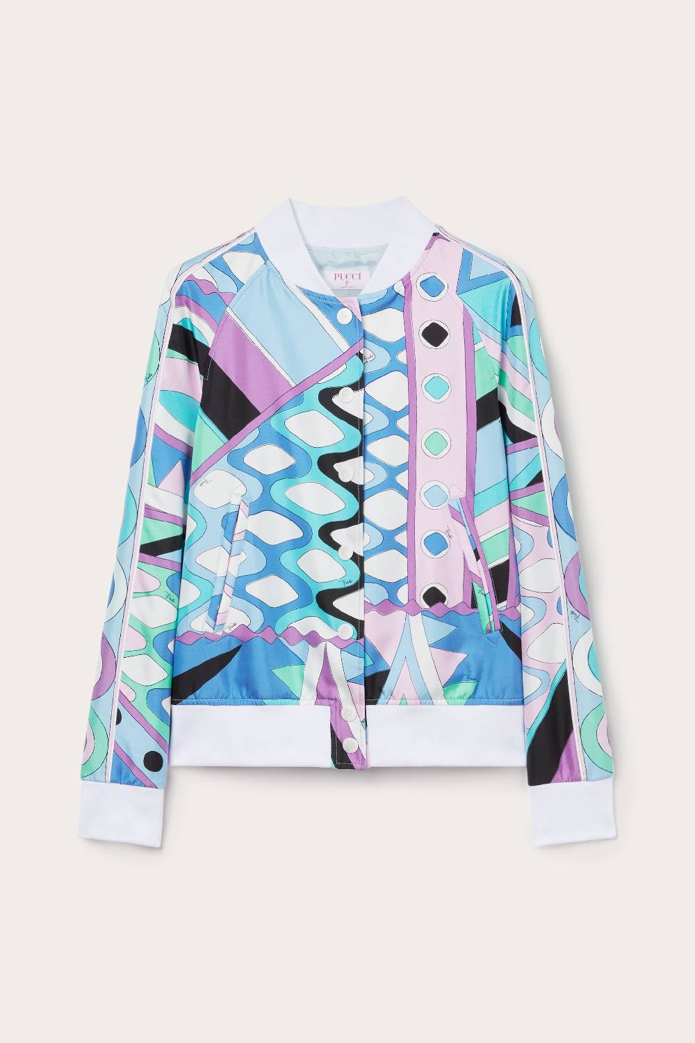 Pucci Bomber in seta con stampa Vivara Presa