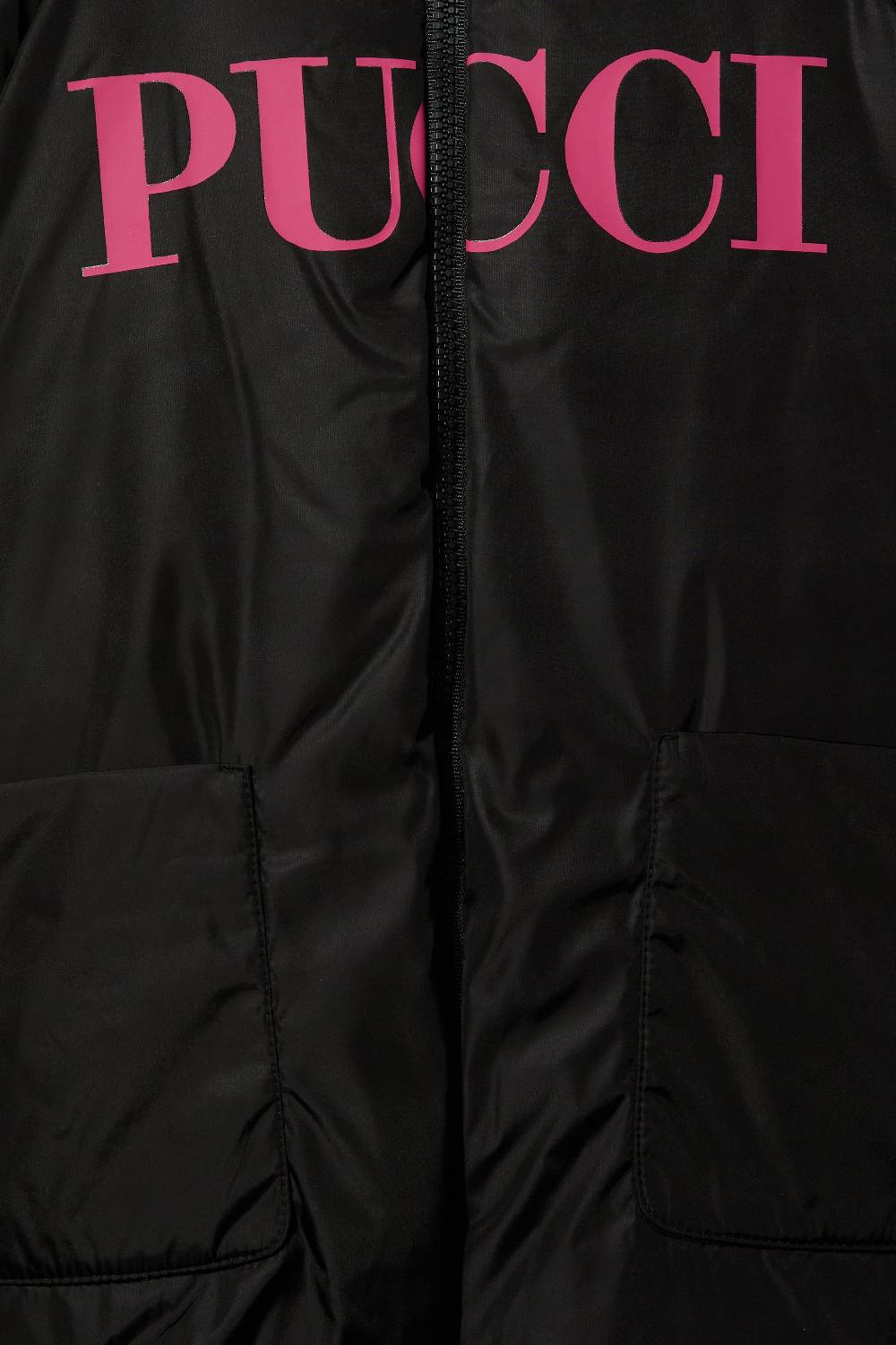 Pucci Logo-Print Puffer Jacket Vendita Economica