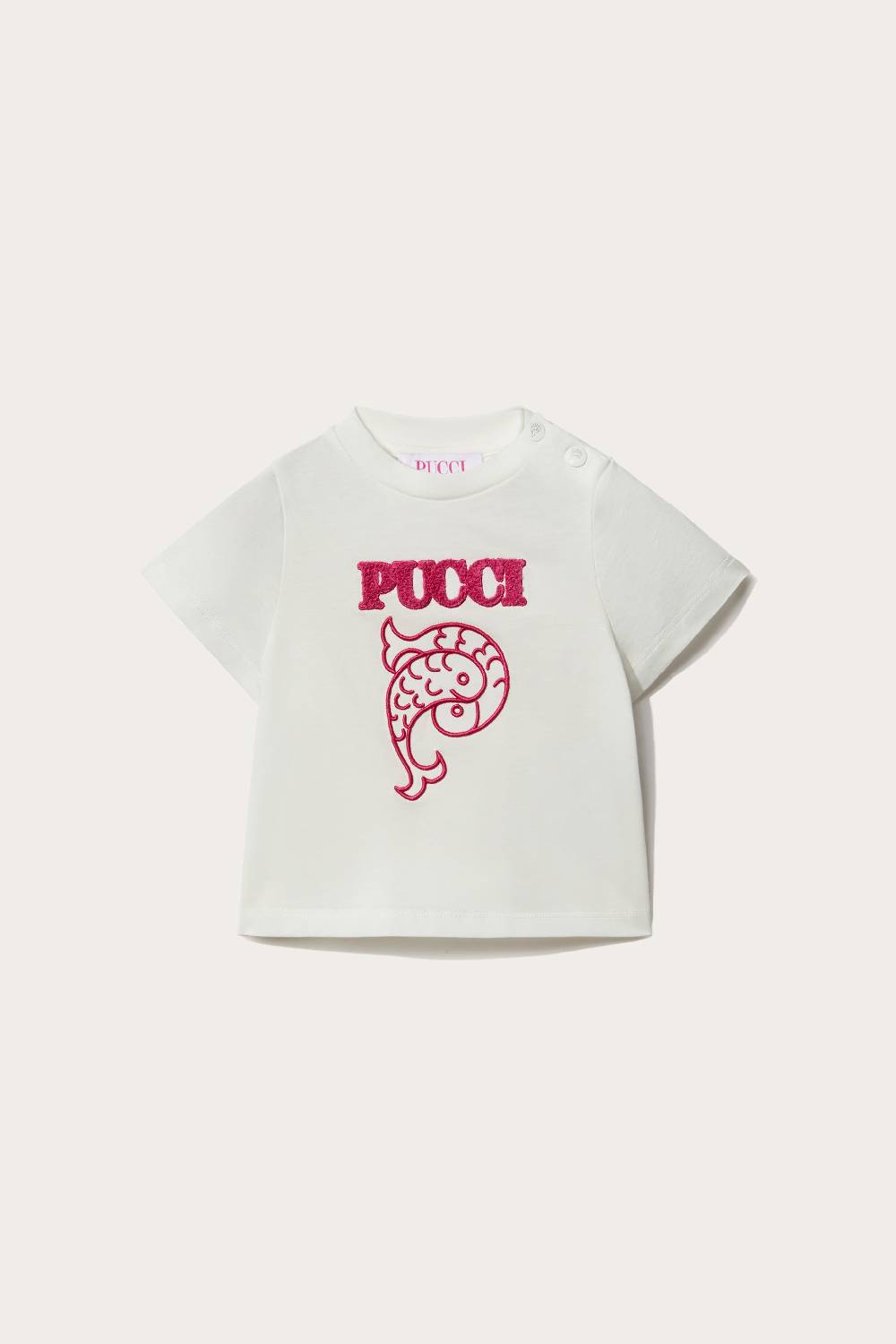 Pucci Logo-Appliqué Cotton T-Shirt Vendite Flash