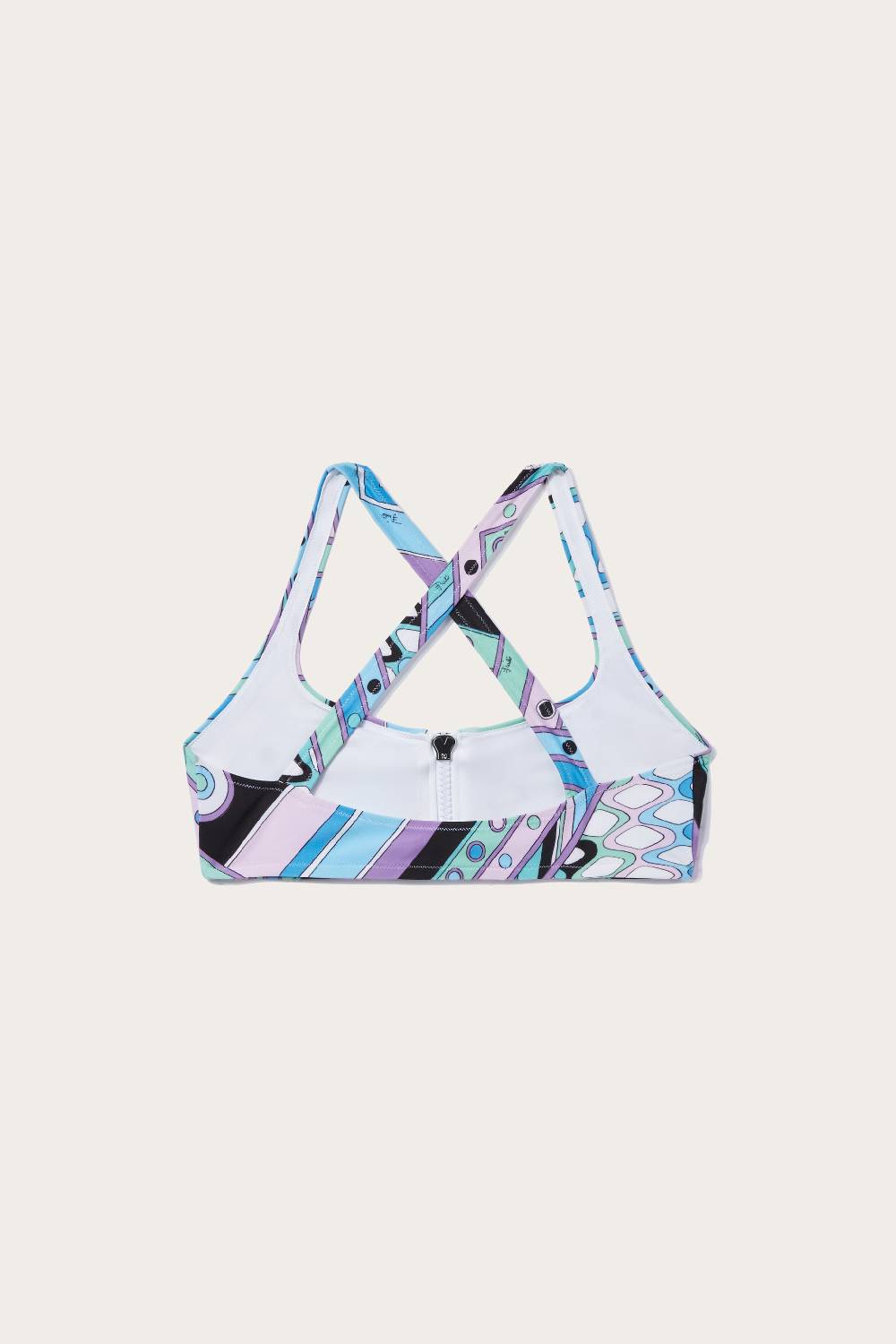 Pucci Top bikini con stampa Vivara e zip Grande vendita
