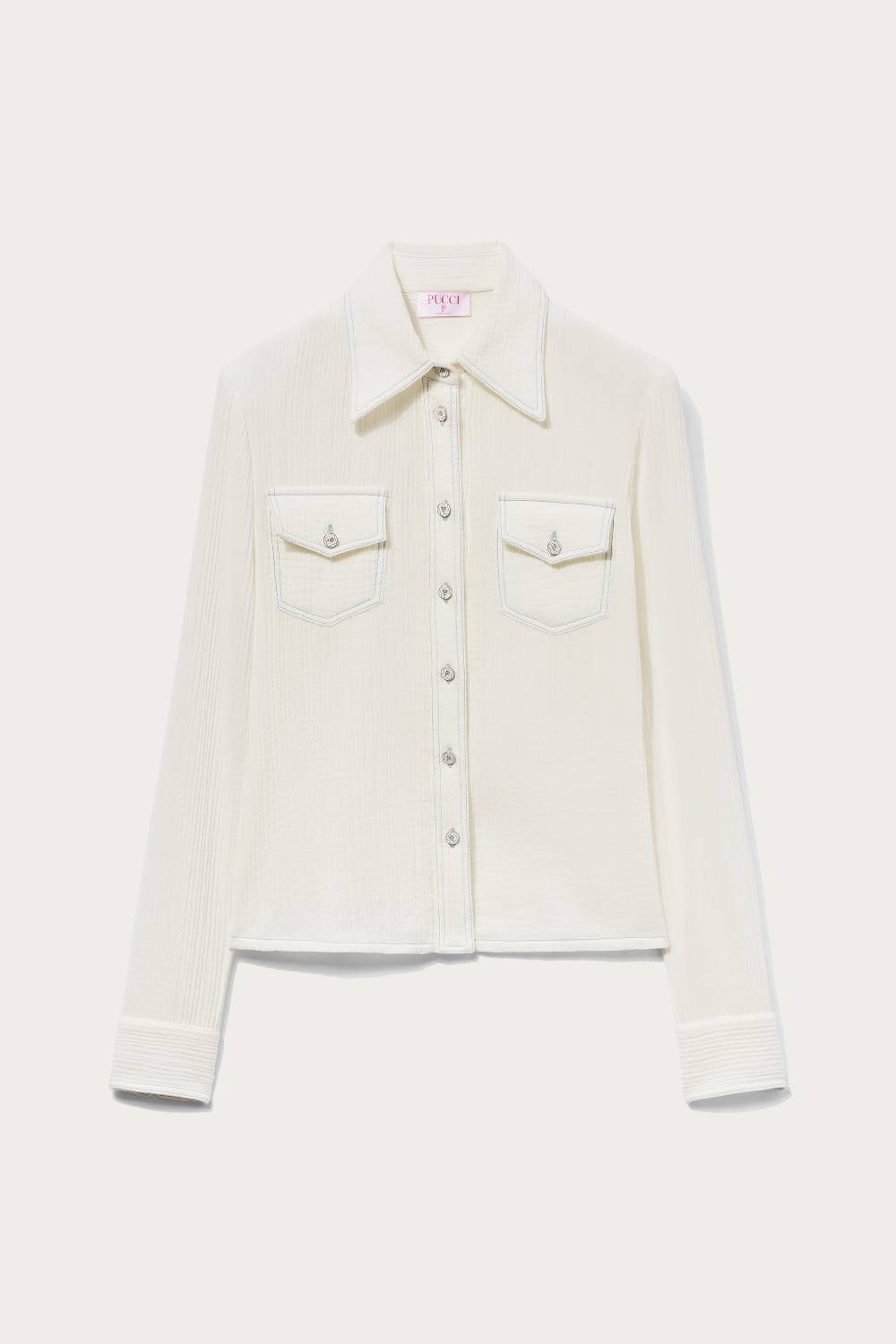 Pucci Camicia in crepon di cotone Latest fashion