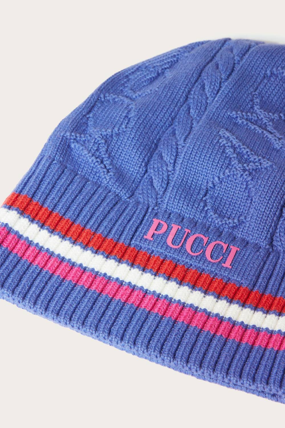 Pucci Logo-Appliqué Beanie Hat Grandi sconti