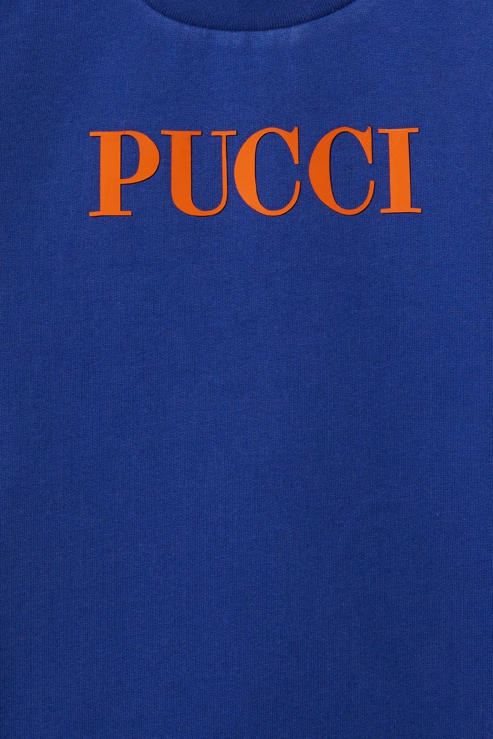 Pucci Logo-Print Cotton Dress Offerte stagionali