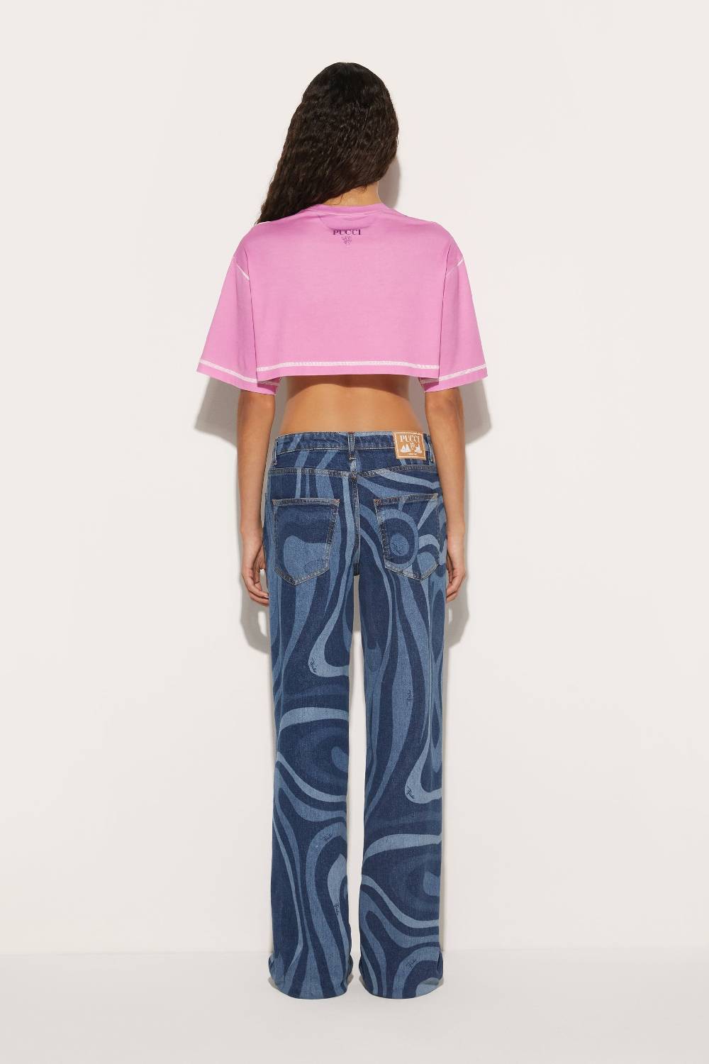 Pucci Jeans a gamba dritta con stampa Marmo Super Saving Price