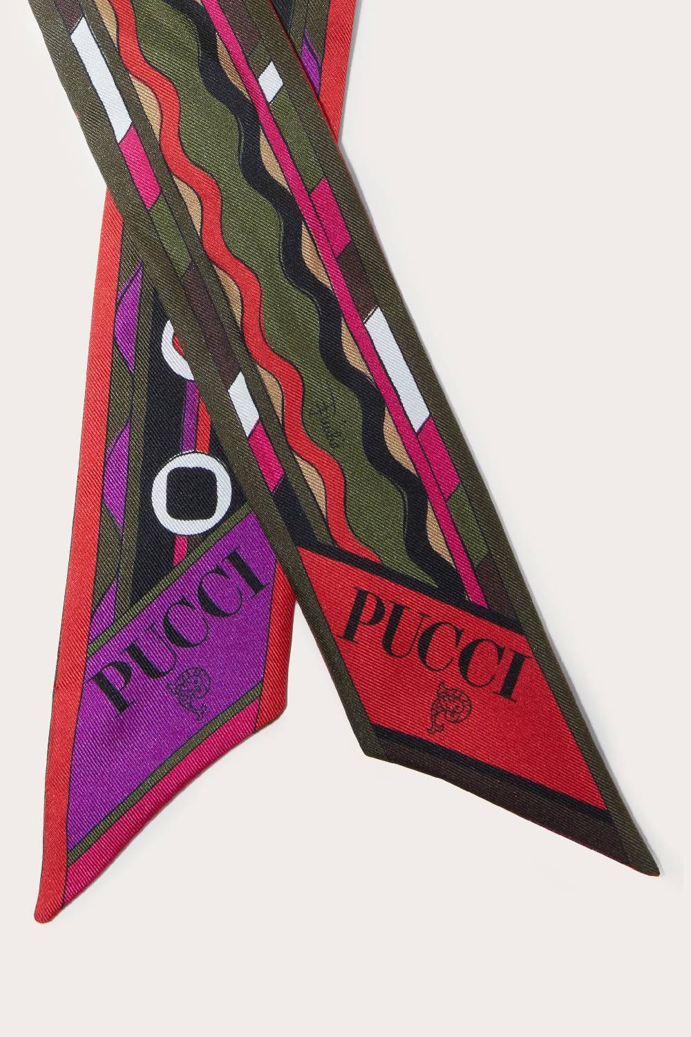 Pucci Foulard in seta con stampe Vivara e Bersaglio Offerta settimanale