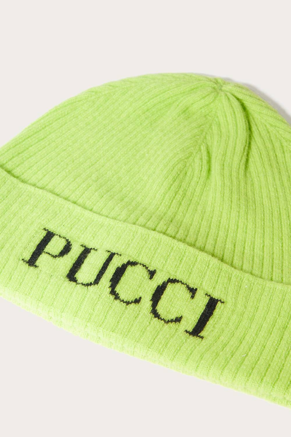Pucci Logo-Intarsia Beanie Hat Promozione temporanea