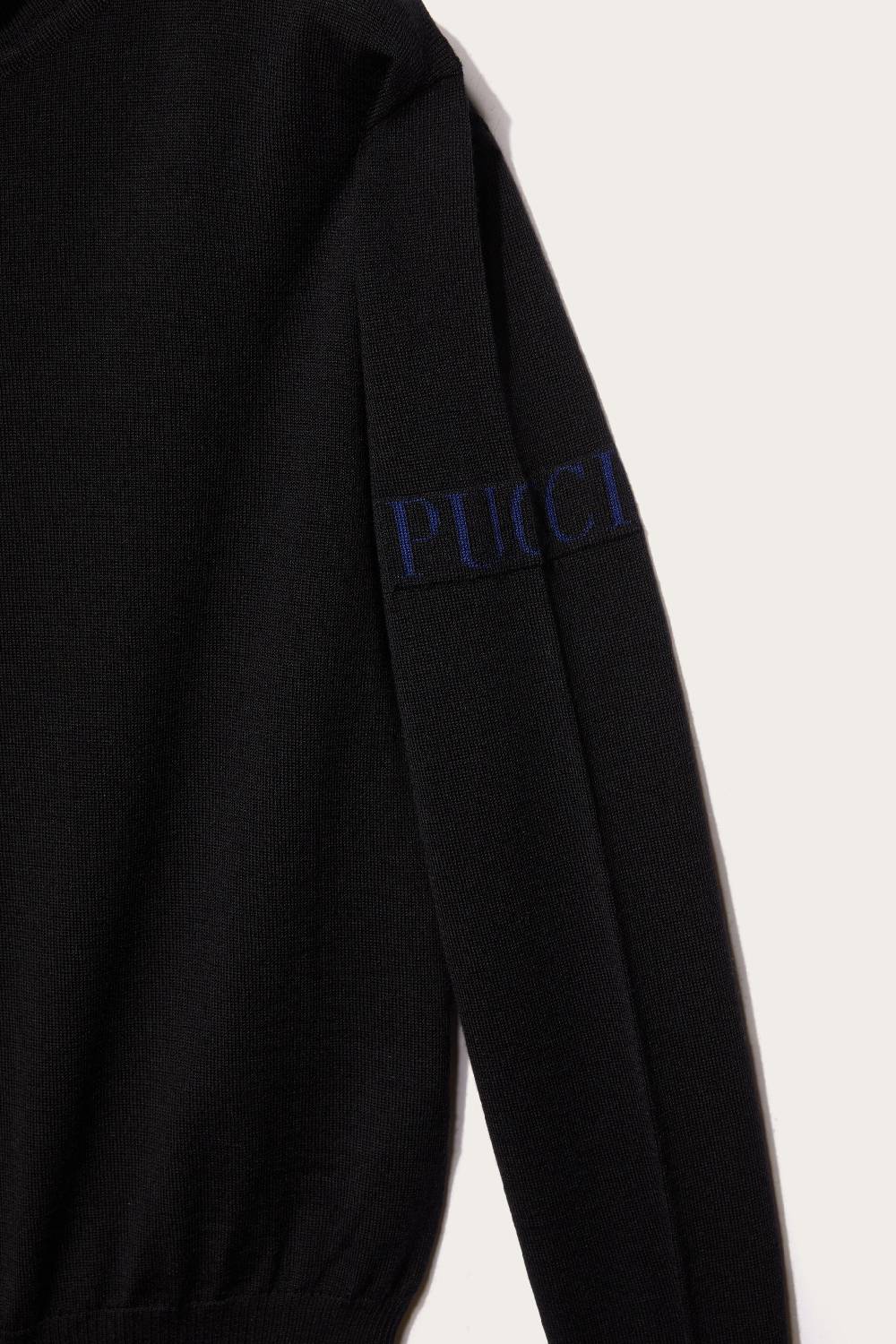 Pucci Logo-Appliqué Wool Sweater Only for today
