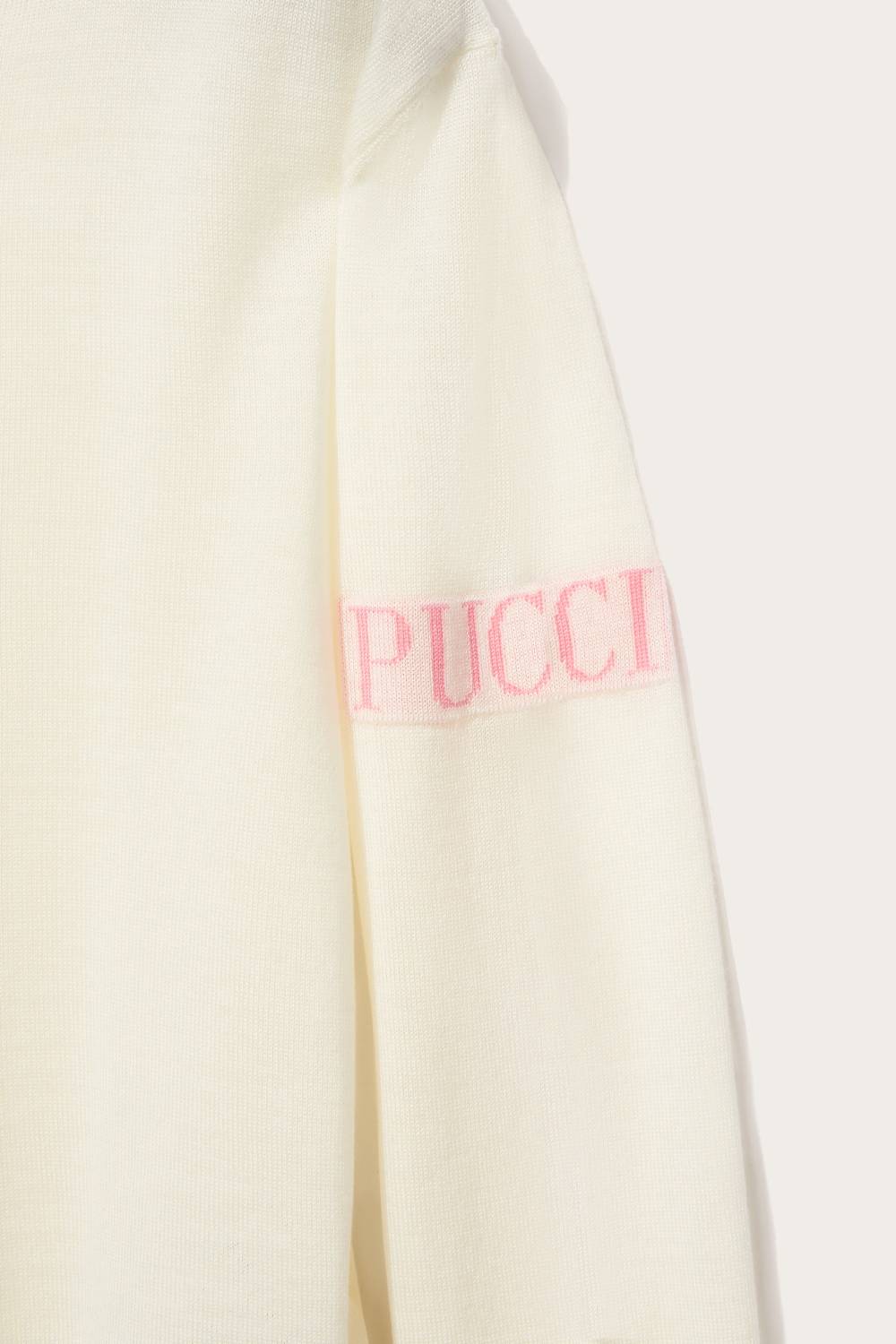Pucci Logo-Appliqué Wool Sweater Discount Store per i nuovi prodotti