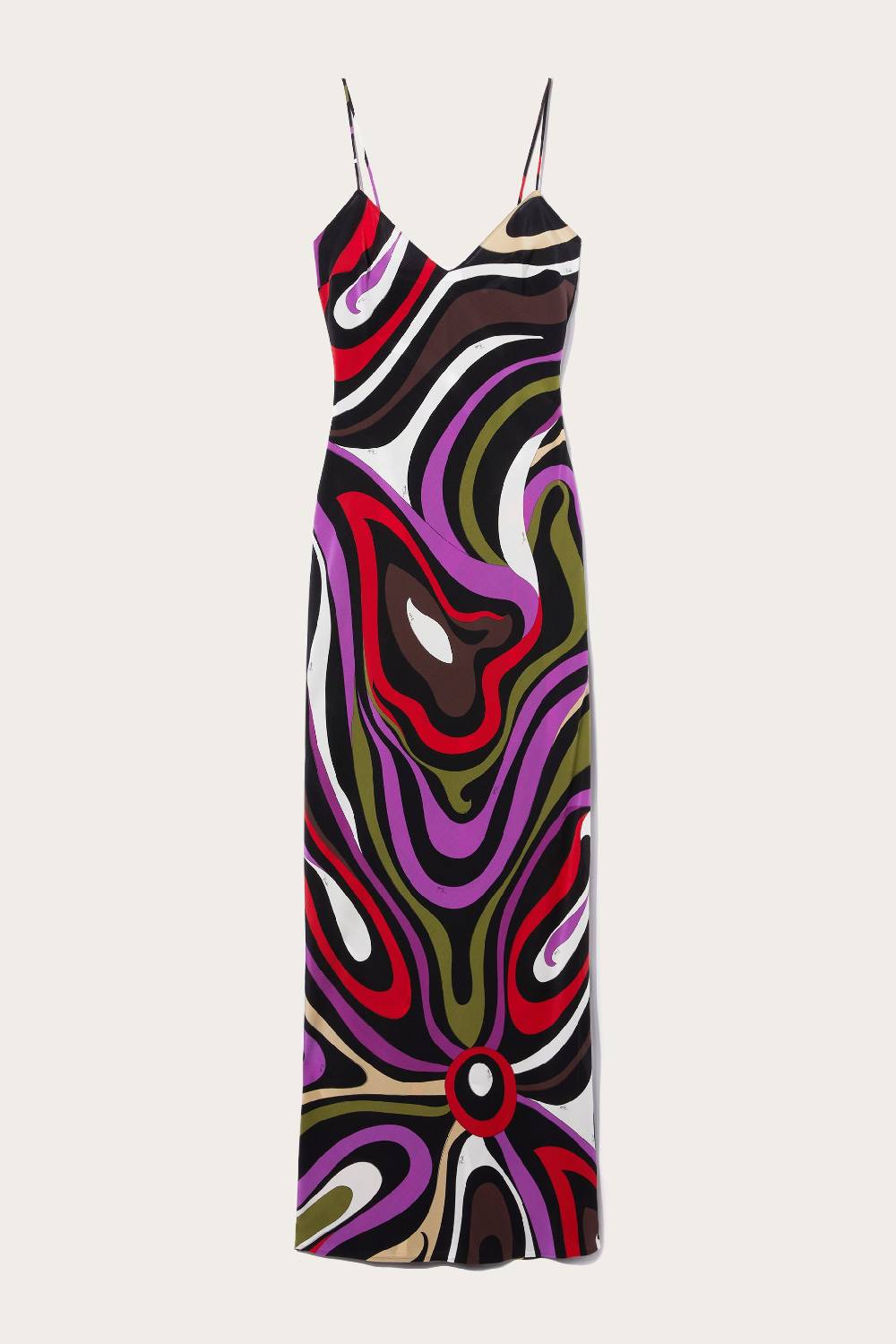 Pucci Abito in seta con stampa Marmo Black Friday Prezzi