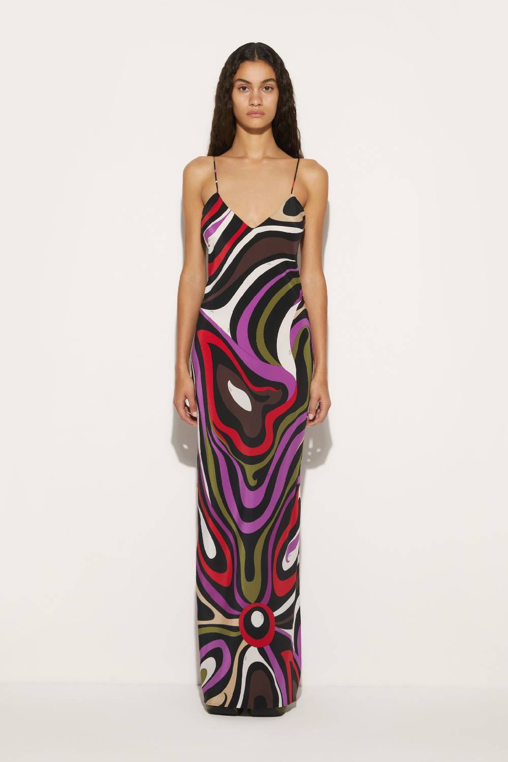 Pucci Abito in seta con stampa Marmo Black Friday Prezzi
