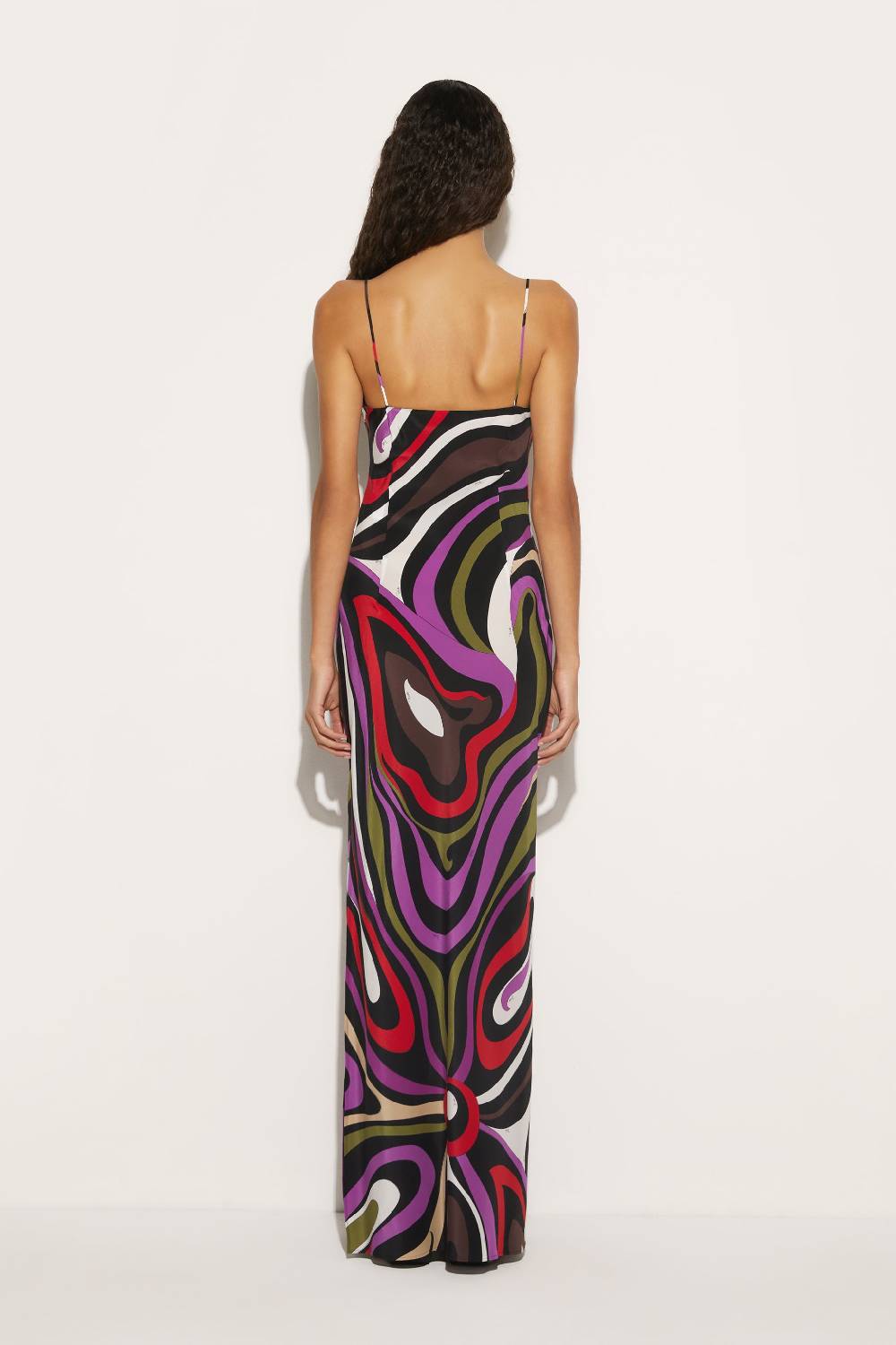 Pucci Abito in seta con stampa Marmo Black Friday Prezzi