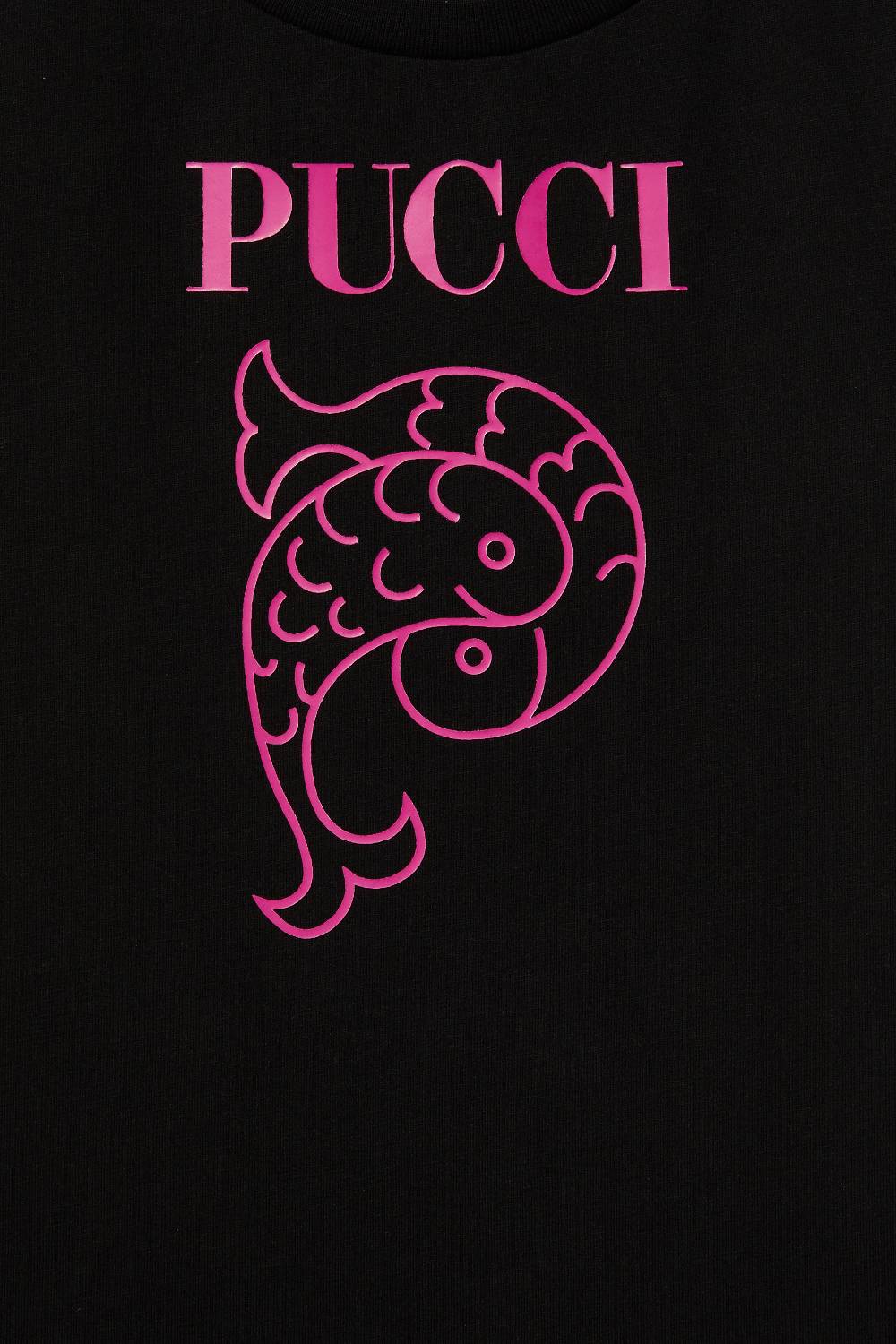 Pucci Logo-Print Cotton T-Shirt Qualità