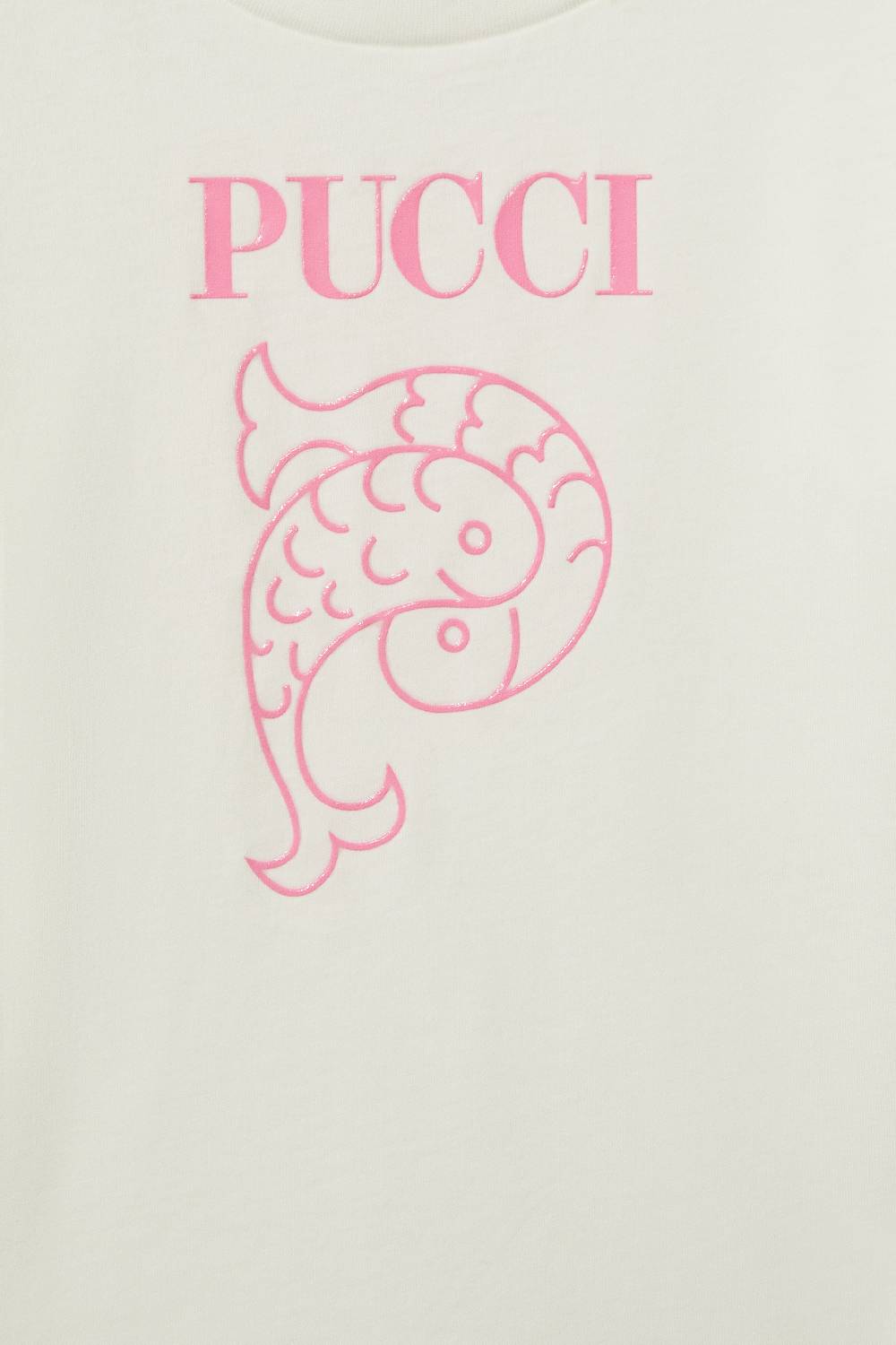 Pucci Logo-Print Cotton T-Shirt Promozione