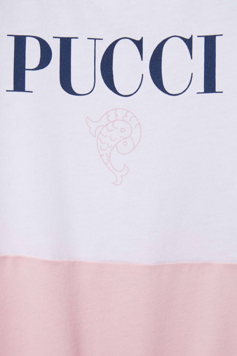 Pucci Logo-Print Cotton Babygrow Set Negozi Online