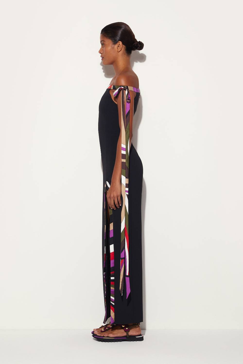 Pucci Abito lungo con finiture Iride Presa