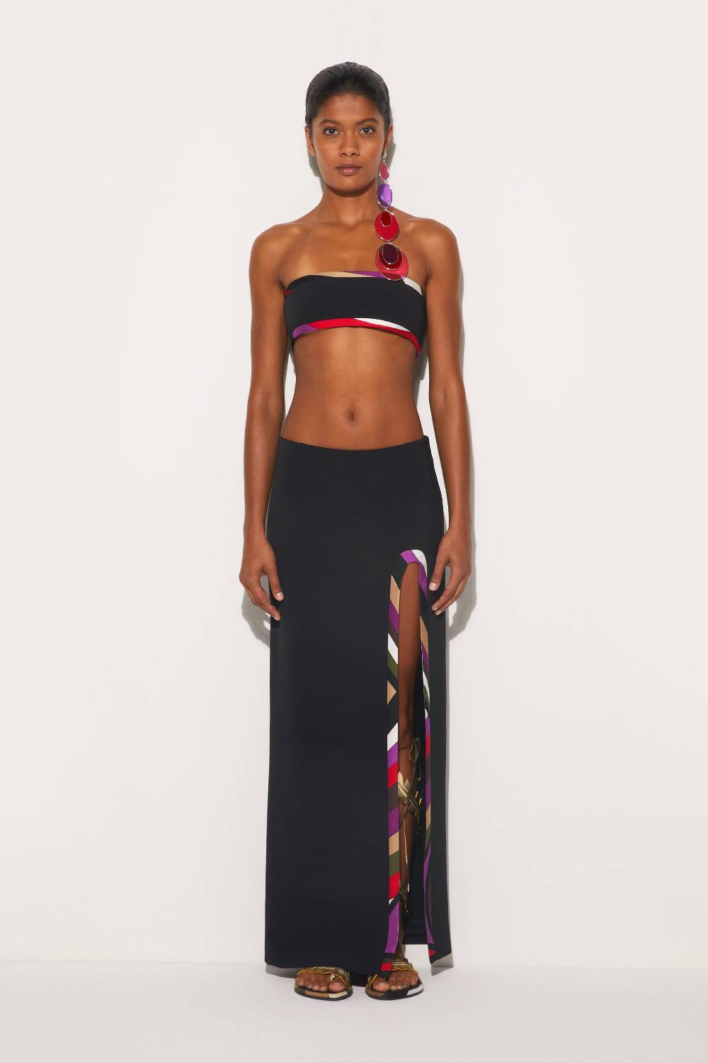 Pucci Top a fascia con finiture Iride Offerta