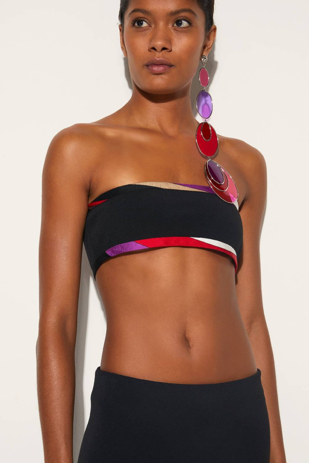 Pucci Top a fascia con finiture Iride Offerta