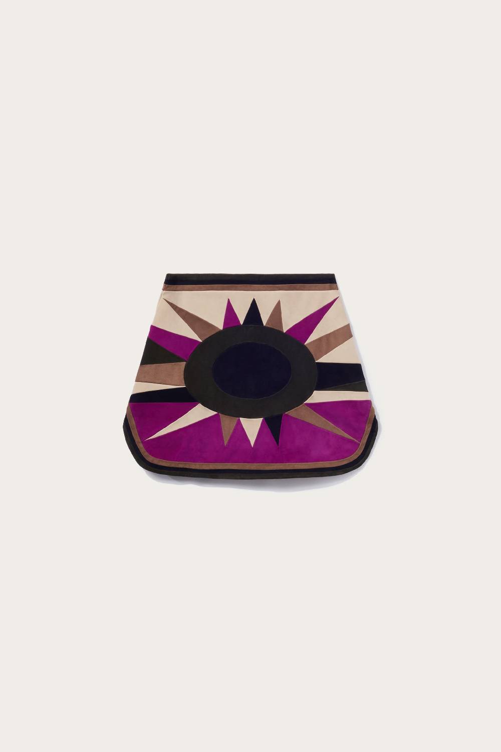 Pucci Minigonna in pelle scamosciata con motivo Cigni Hotsell